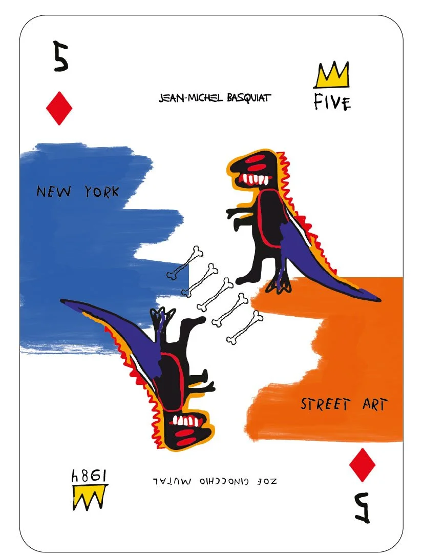 Basquiat Inspired Playing Card