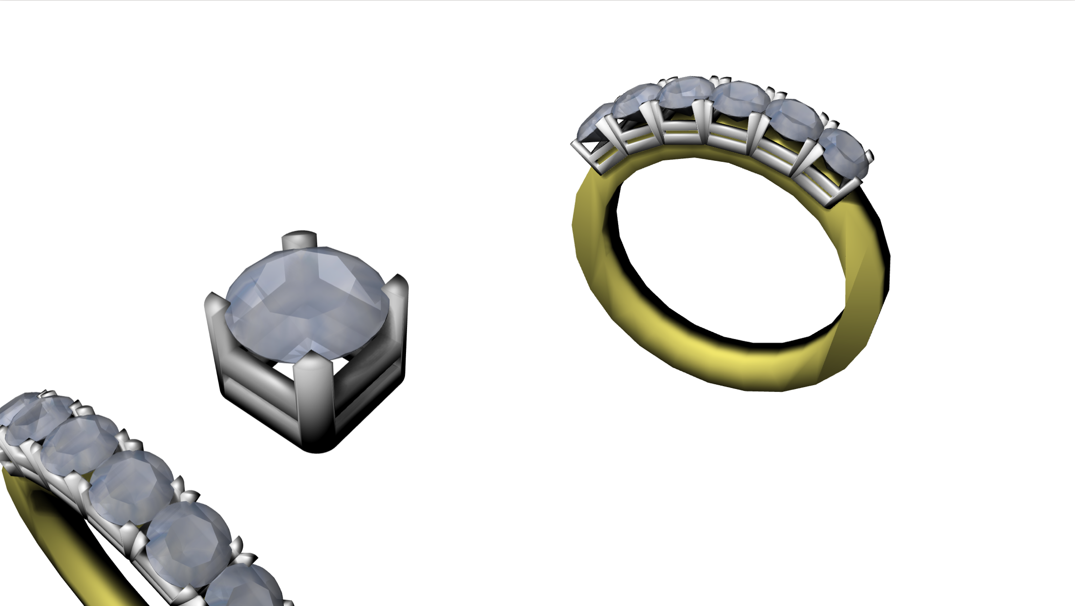 Engagement rings for men: each diamond represent their wives