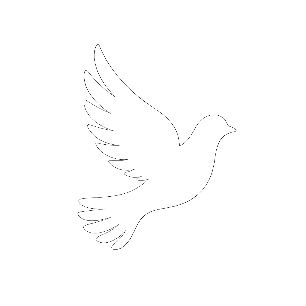 white dove bird icon