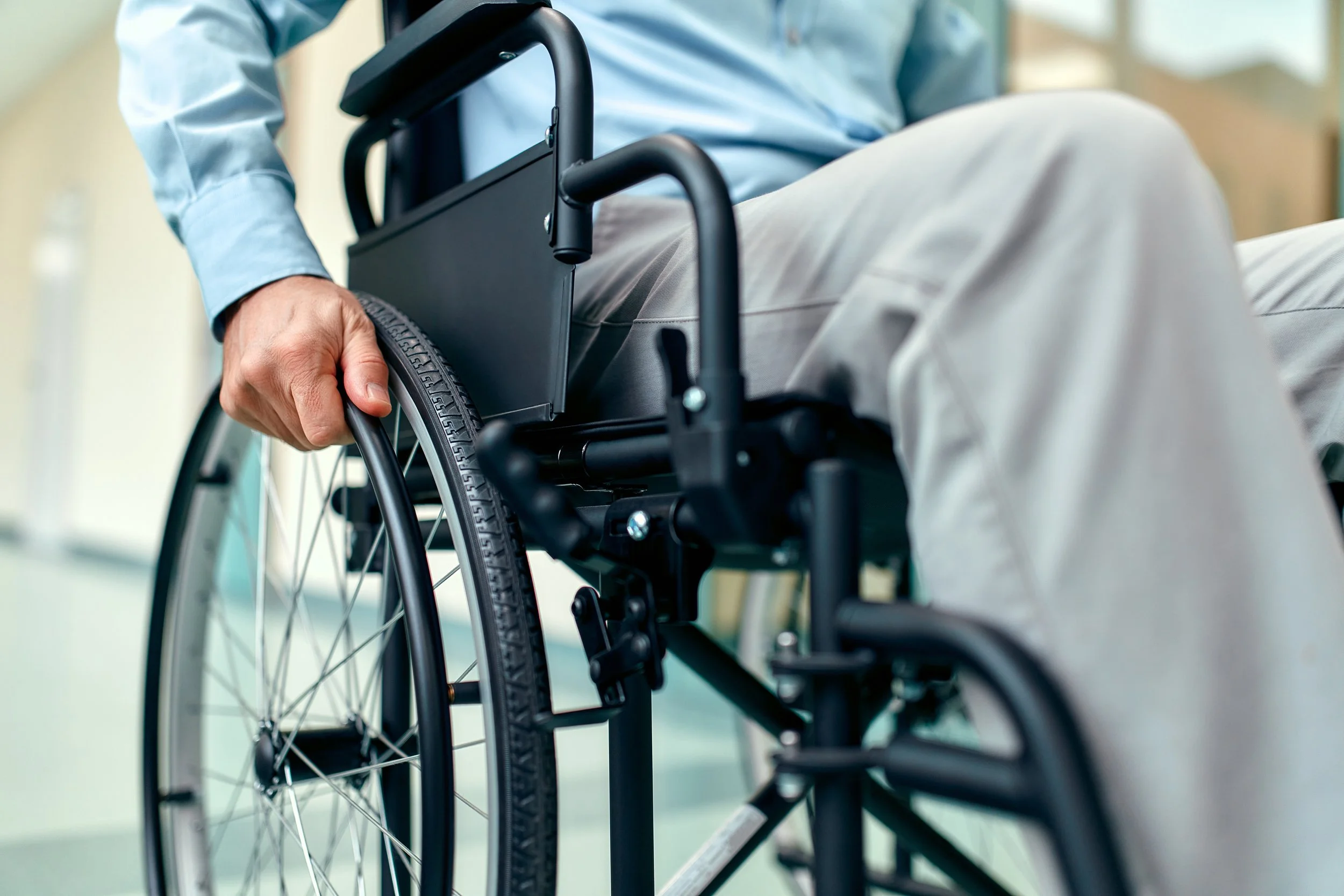 man in wheel chair
