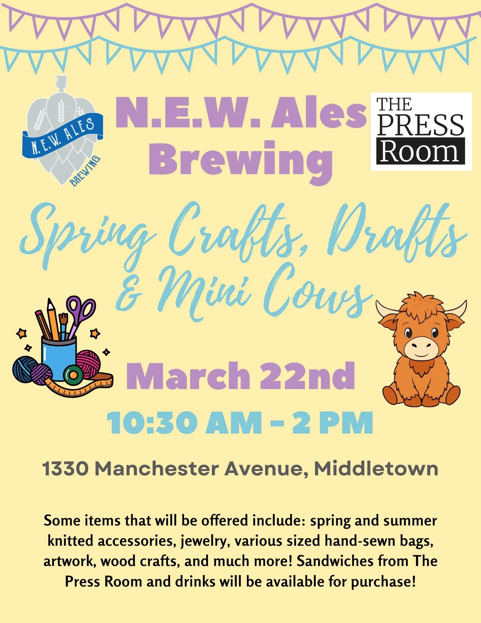 Spring Crafts, Drafts, and Mini Moos at New Ales