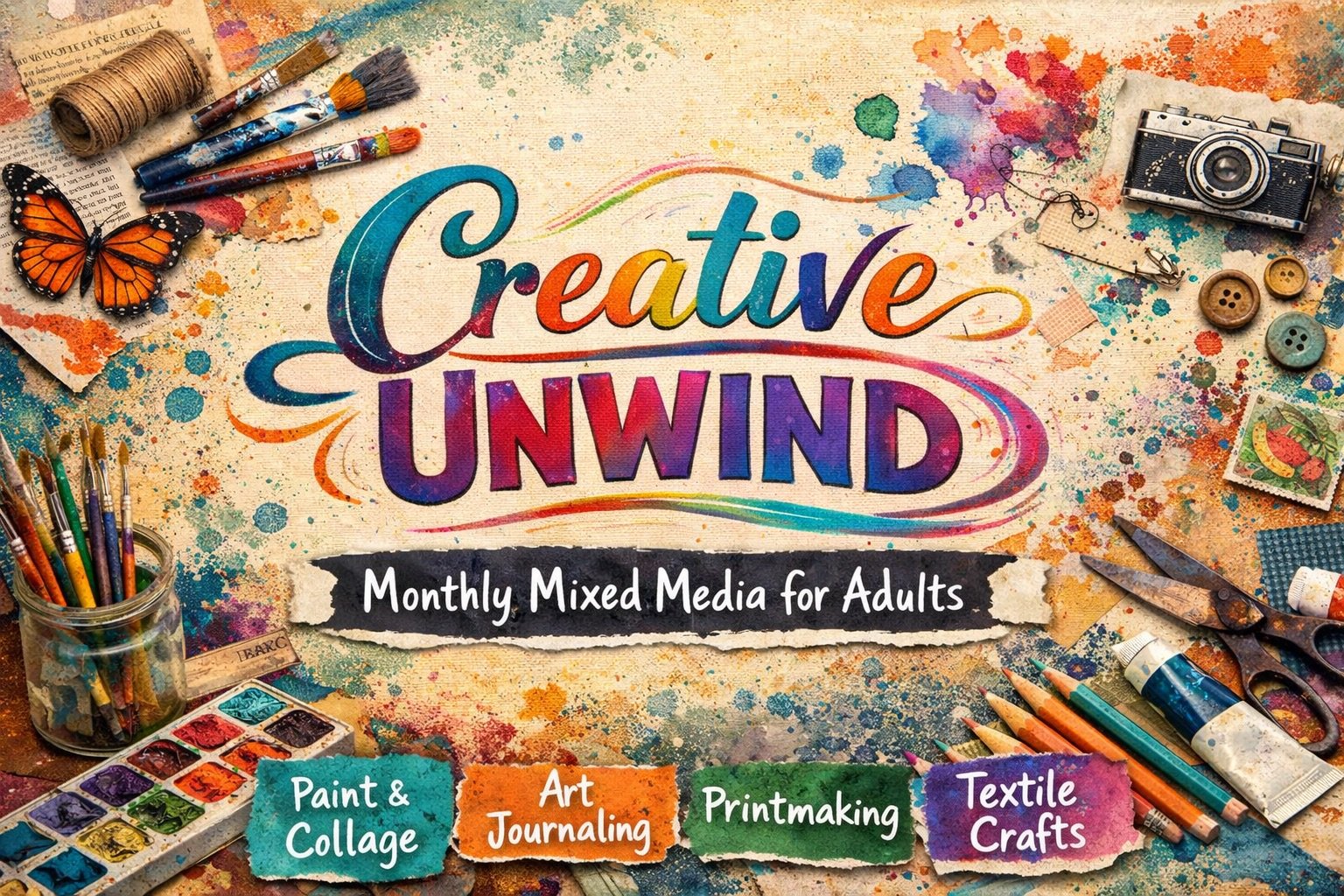 Creative Unwind:Monthly Mixer, Artfully Yours LL11 in PAC