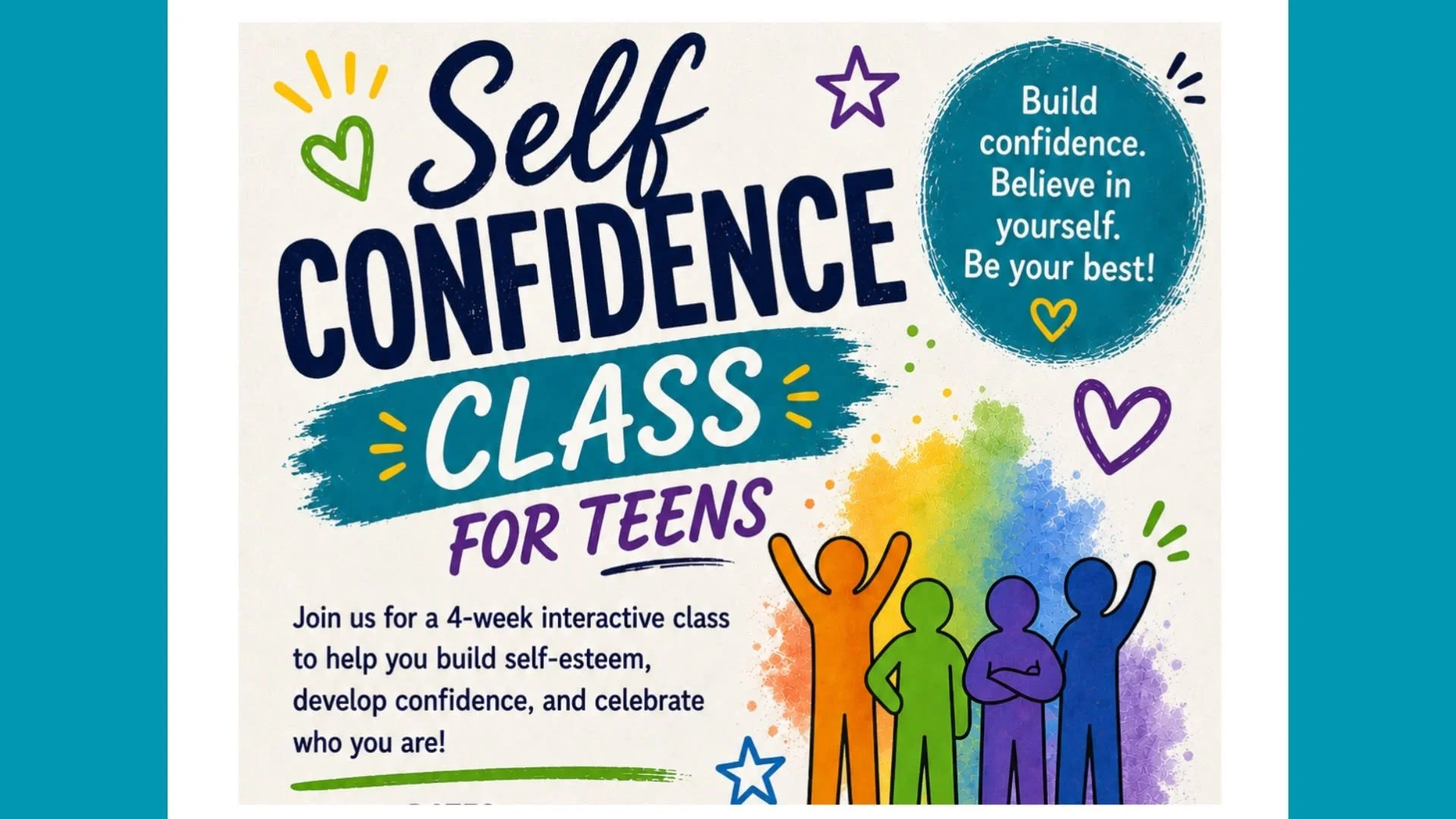 Self- Confidence Class For Teens 