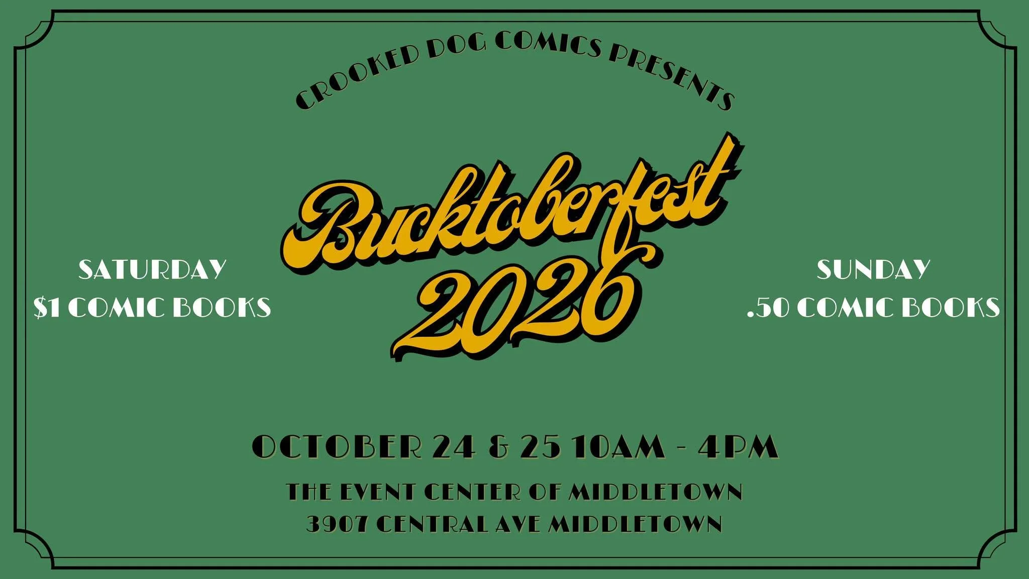Bucktoberfest 2026 with Crooked Dog Comics