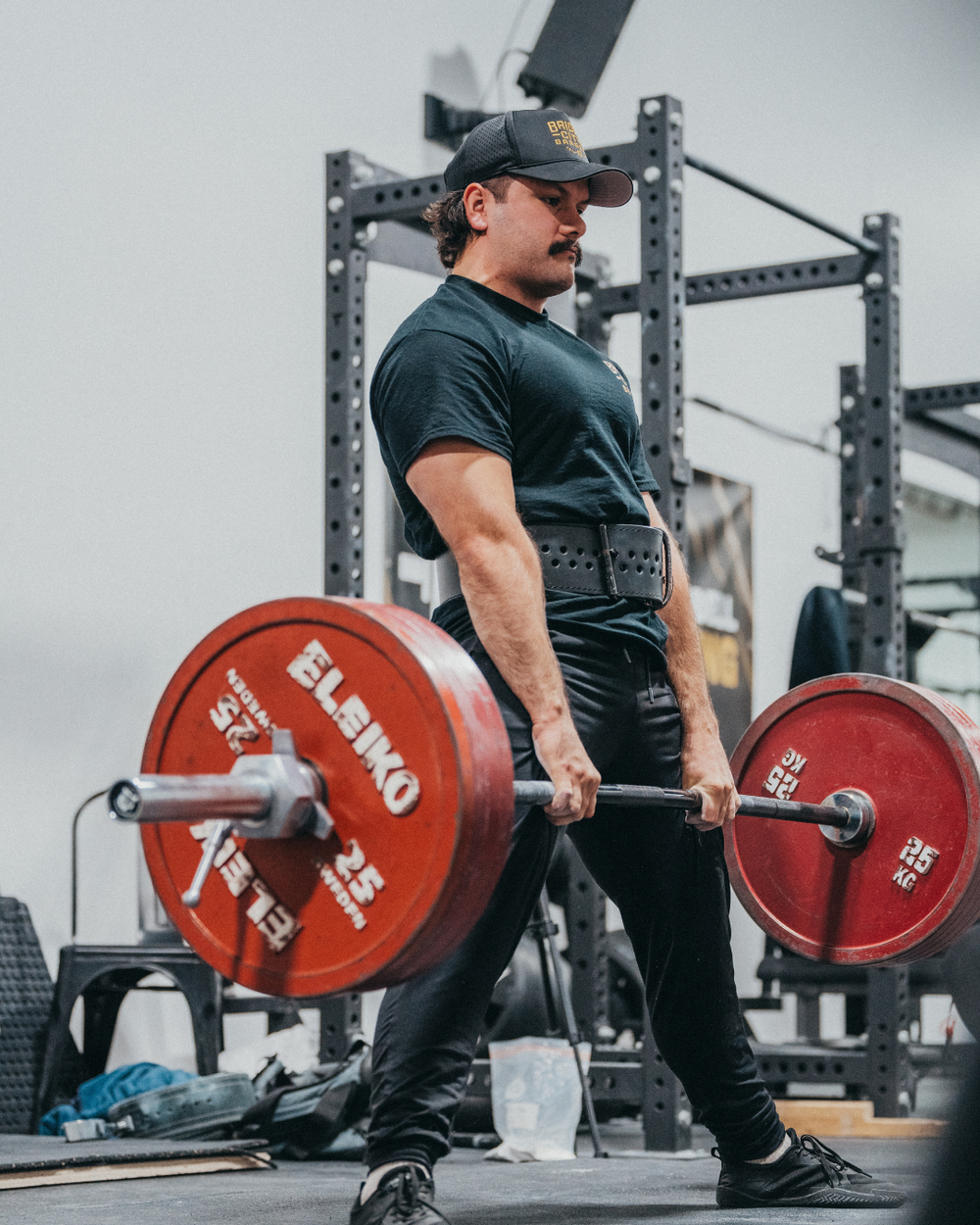 A BCB athlete deadlifting in the gym