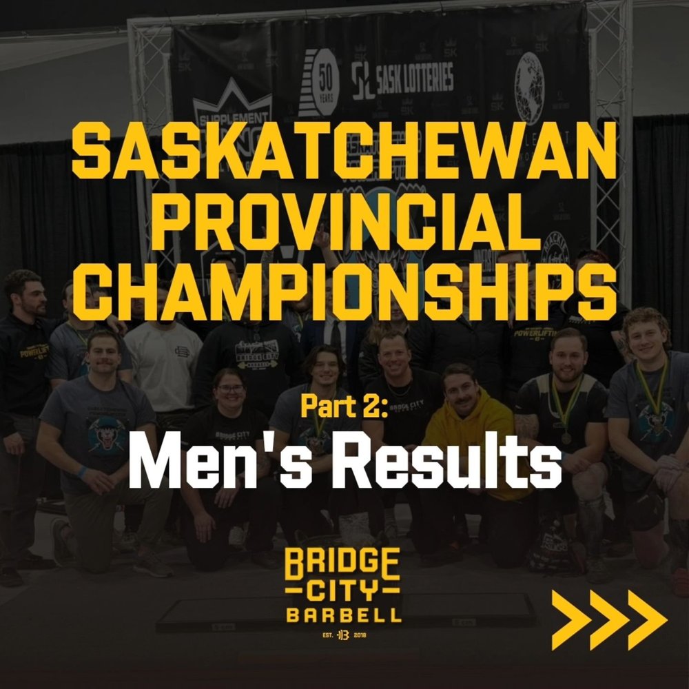 Saskatchewan Provincial Championships men's results graphic