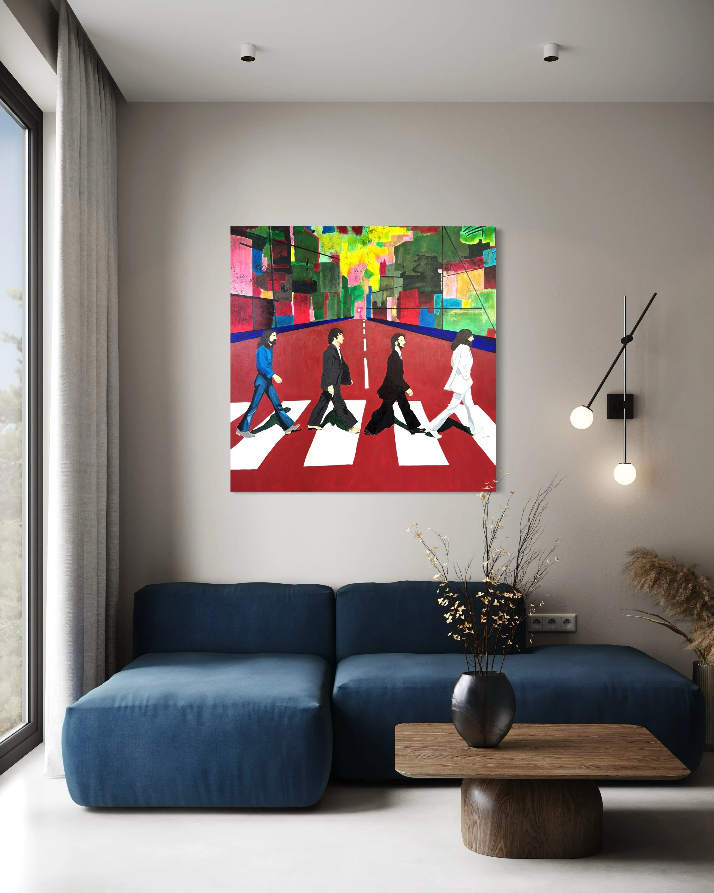 Abbey Road - 48 x 48  Acrylic on Canvas -Commission