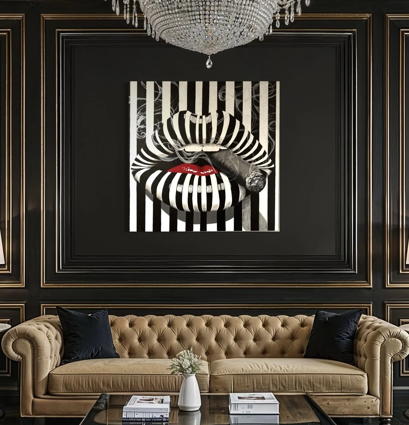 Baddie - 40 x 40  Acrylic on Canvas (Limited Edition of Prints Available)