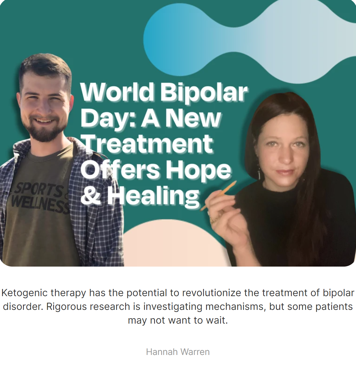 From MetabolicMind.org: World Bipolar Day 2024: Celebrating A New Form of Treatment that Offers Hope & Healing