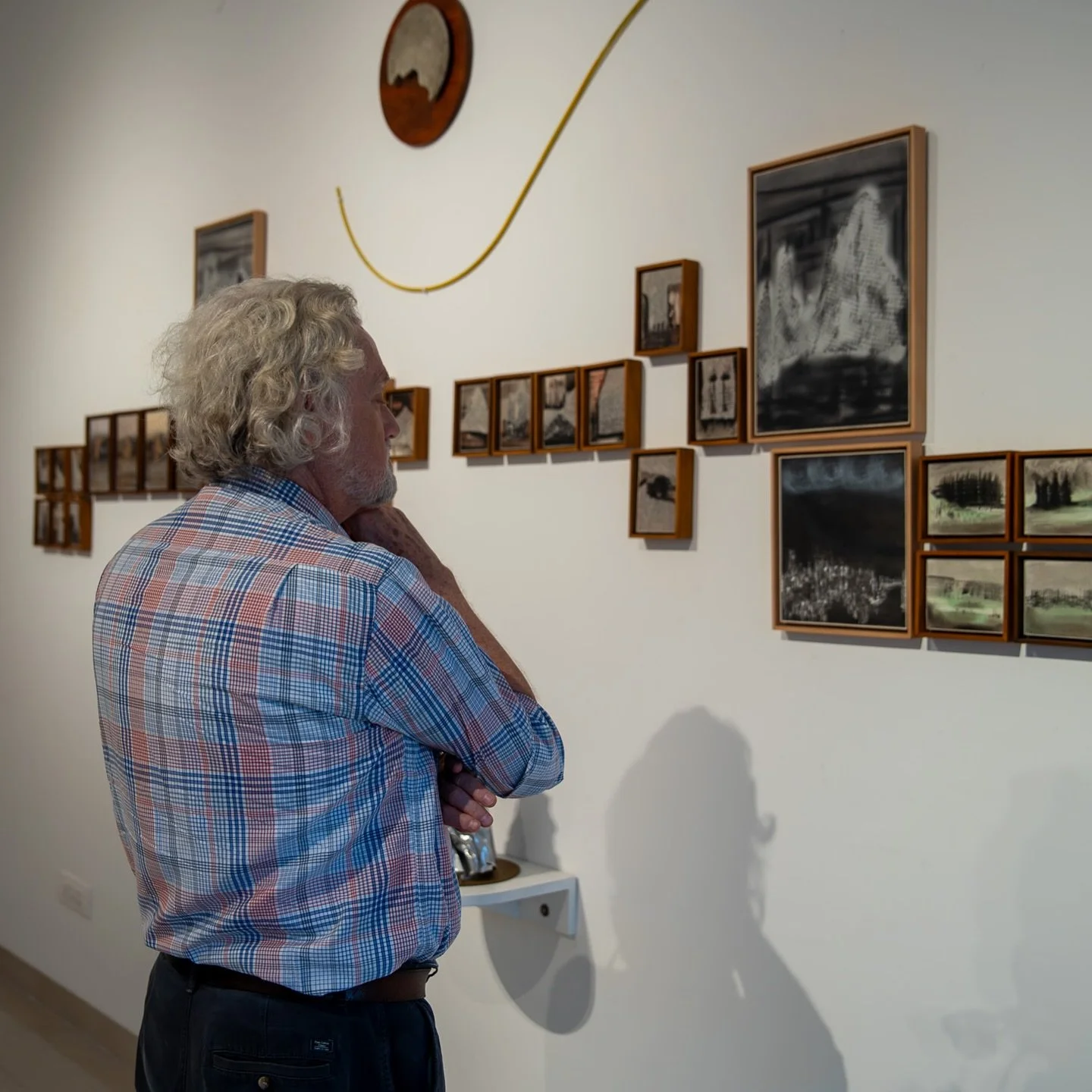 We were delighted to host an preview of In Search of a Space by Lochan Upadhyay at the Public Arts Trust of India HQ on 8th July, 2025.
The exhibition unfolds as a quiet yet powerful meditation on the emotional architecture of home. Through intricat