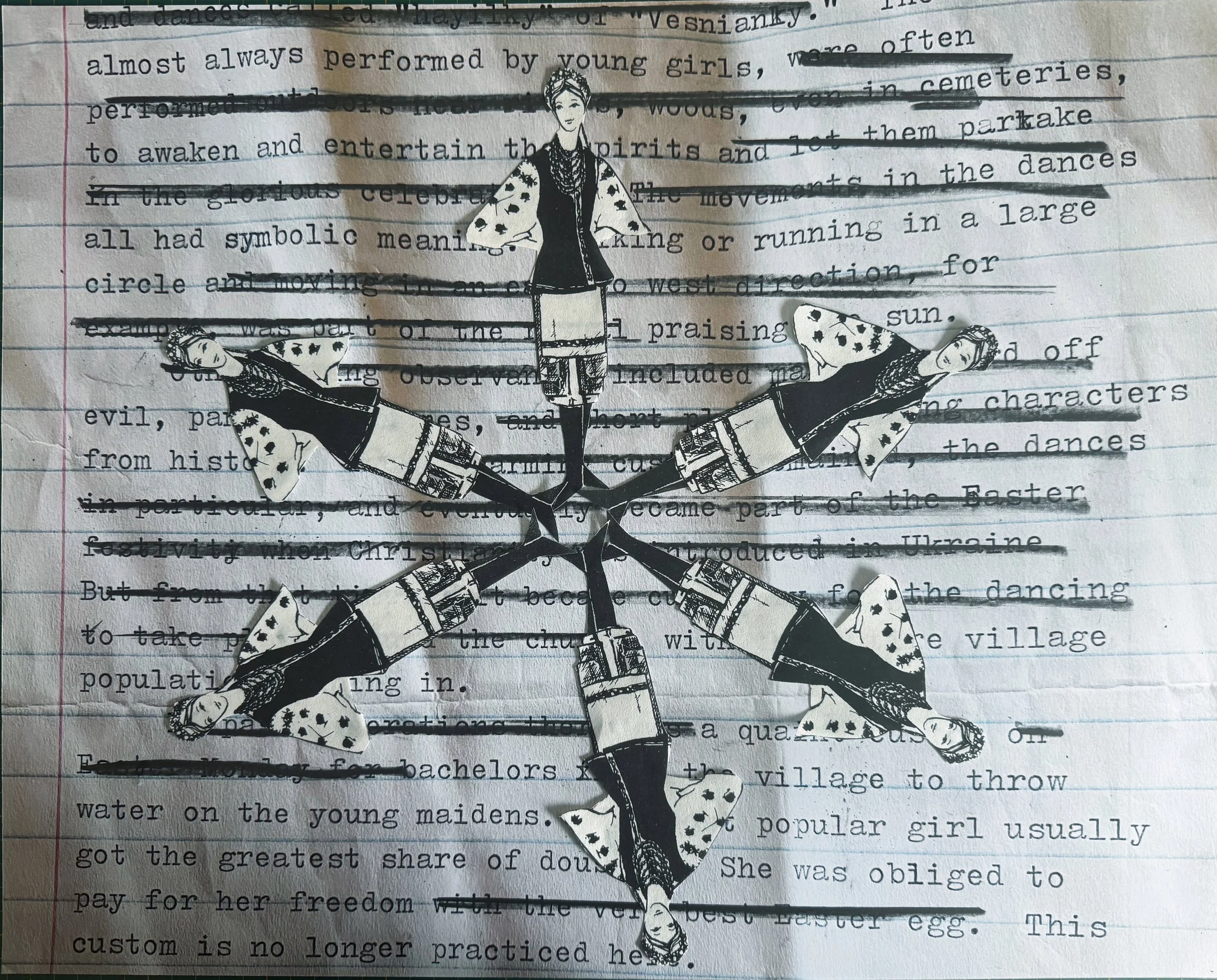 "No Longer Practiced Here" 2026, 16x20 inches, graphite and laser prints on archival pigment print, $550, VE 1/2