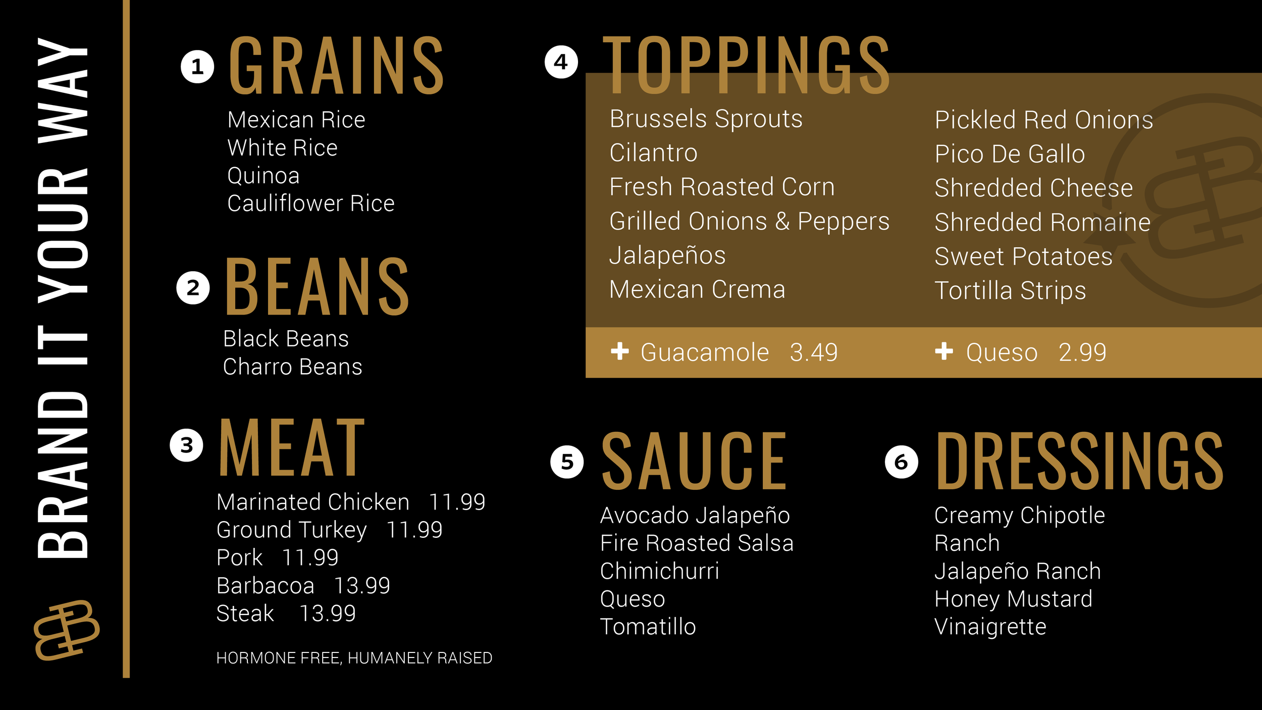 Menu Branded Branded Bowls
