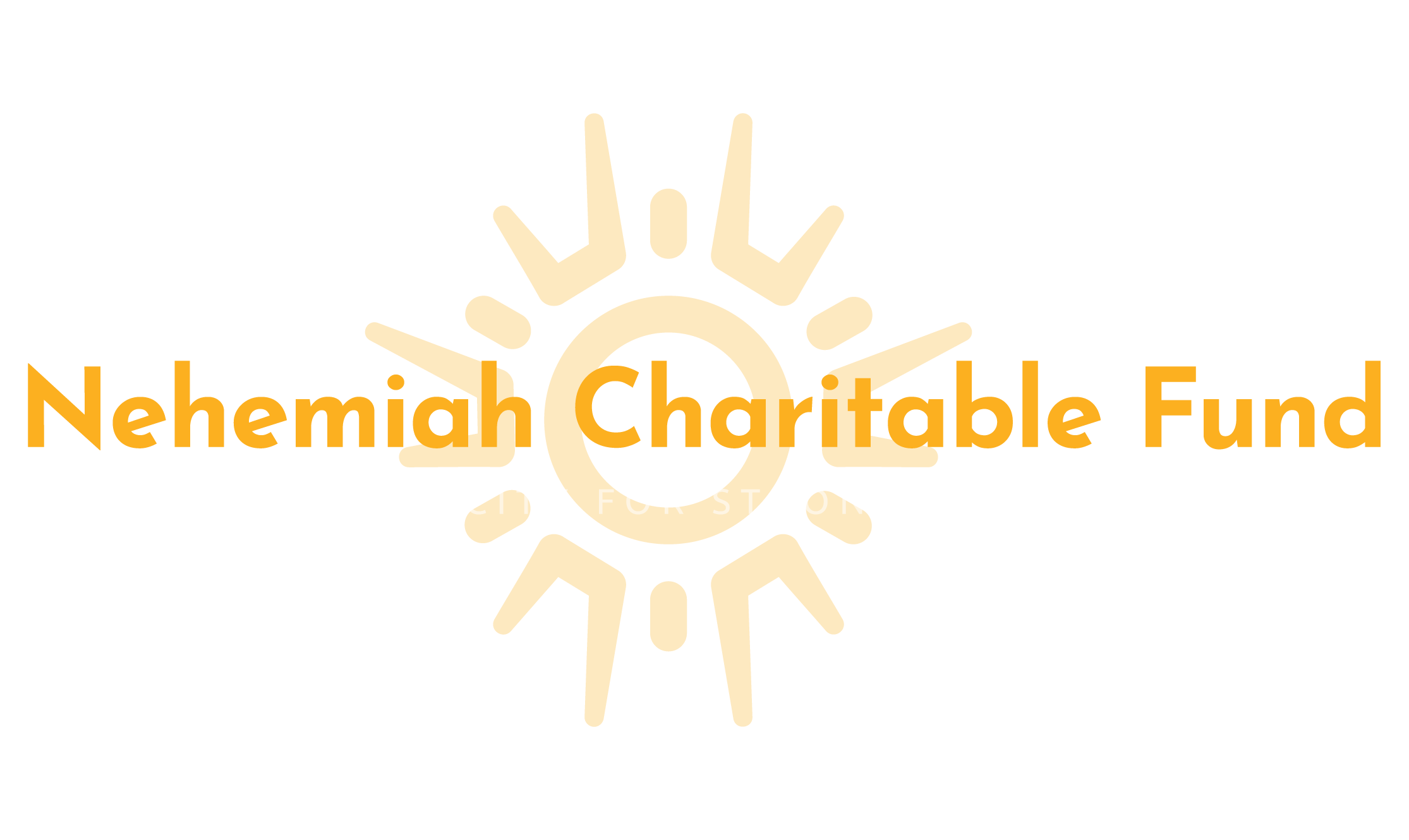 Logo of the Nehemiah Charitable Fund with a yellow gear symbol and the tagline 'Building Capacity for Stronger Communities'.
