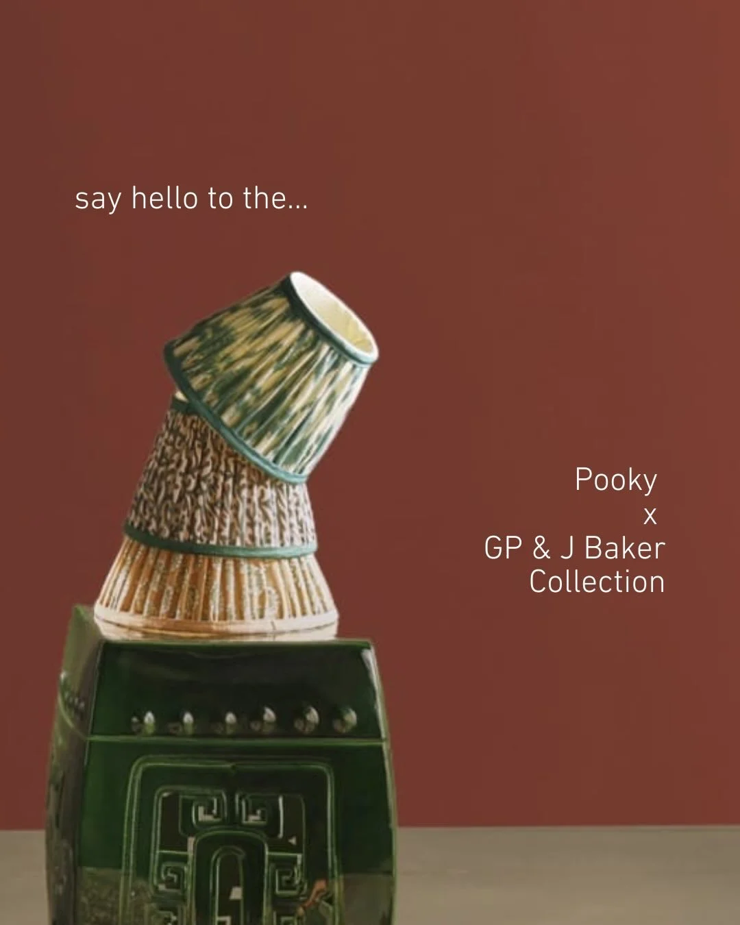 Patterns on patterns! We&rsquo;re swooning over the bold palette and reimagined historic patterns from the @pookylights &times; @gpjbaker collection, one of their iconic British design house collaborations. 

Founded in 1884, GP &amp; J Baker has lon