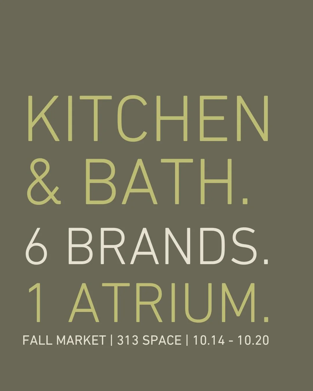 We&rsquo;re going all in on Kitchen &amp; Bath this market. Experience six luxury brands, all built on craftsmanship, and dedicated to the heart of the home in our Atrium and beyond.

@houseofrohl 
@uniquekitchensandbaths 
@artistic_tile 
@theislapor