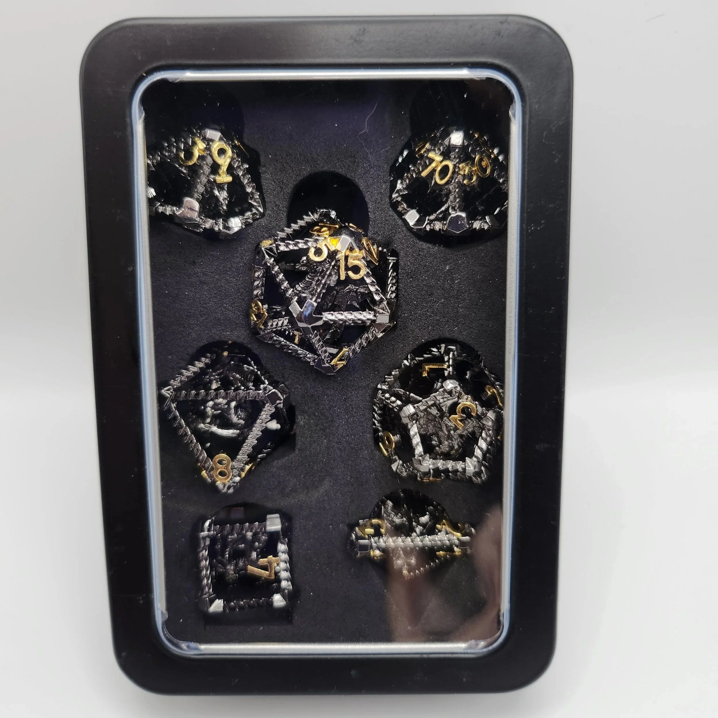 Metal Hollow Dragon Figure Dice