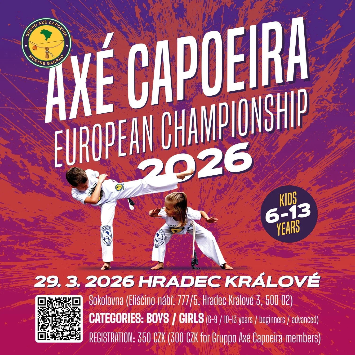 Axé Capoeira Kid’s European Championship 2026