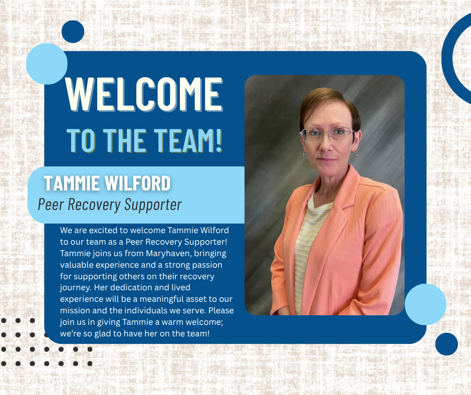 Welcome Tammie Willford to the Safe Harbor Team