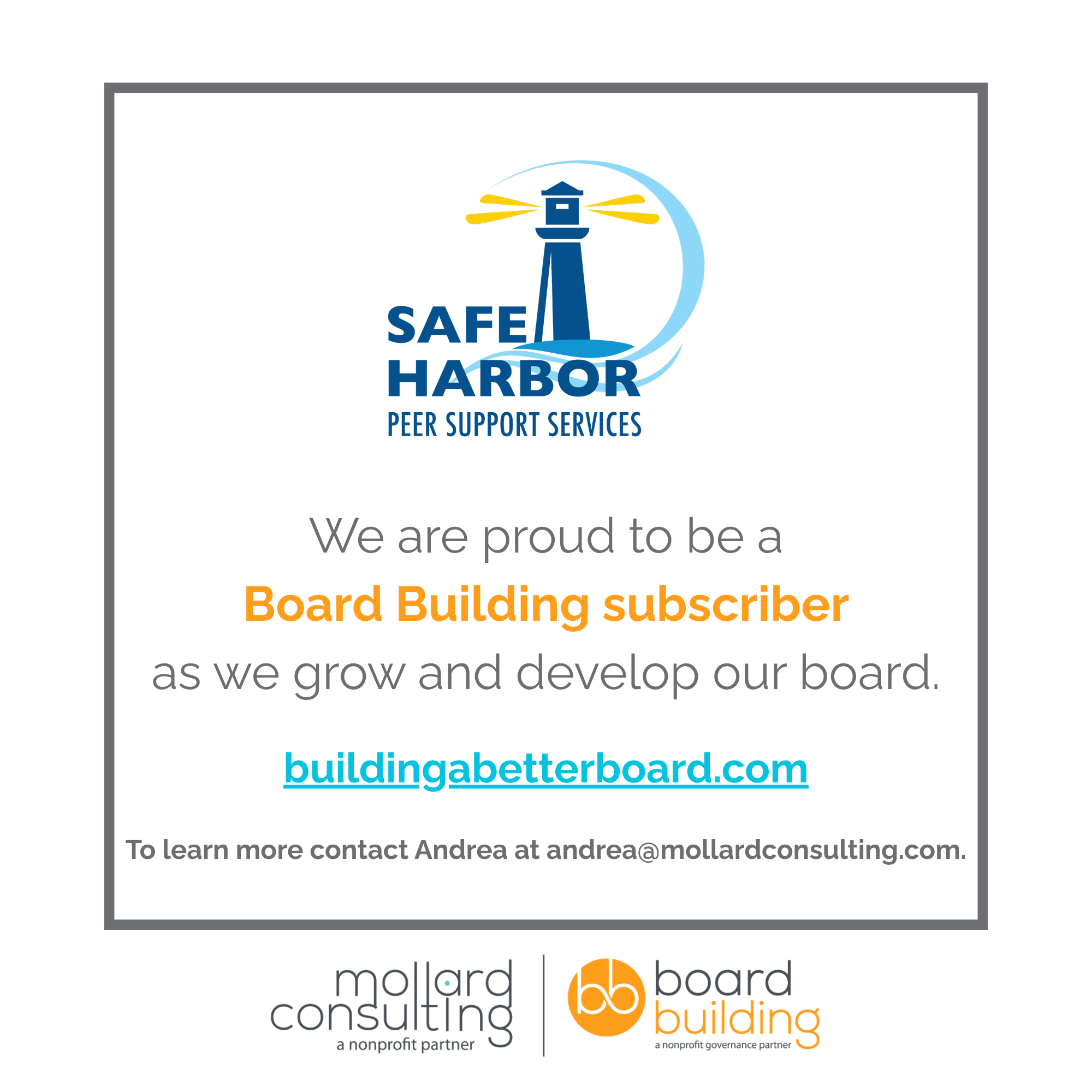 Help Build a Stronger Future with Safe Harbor