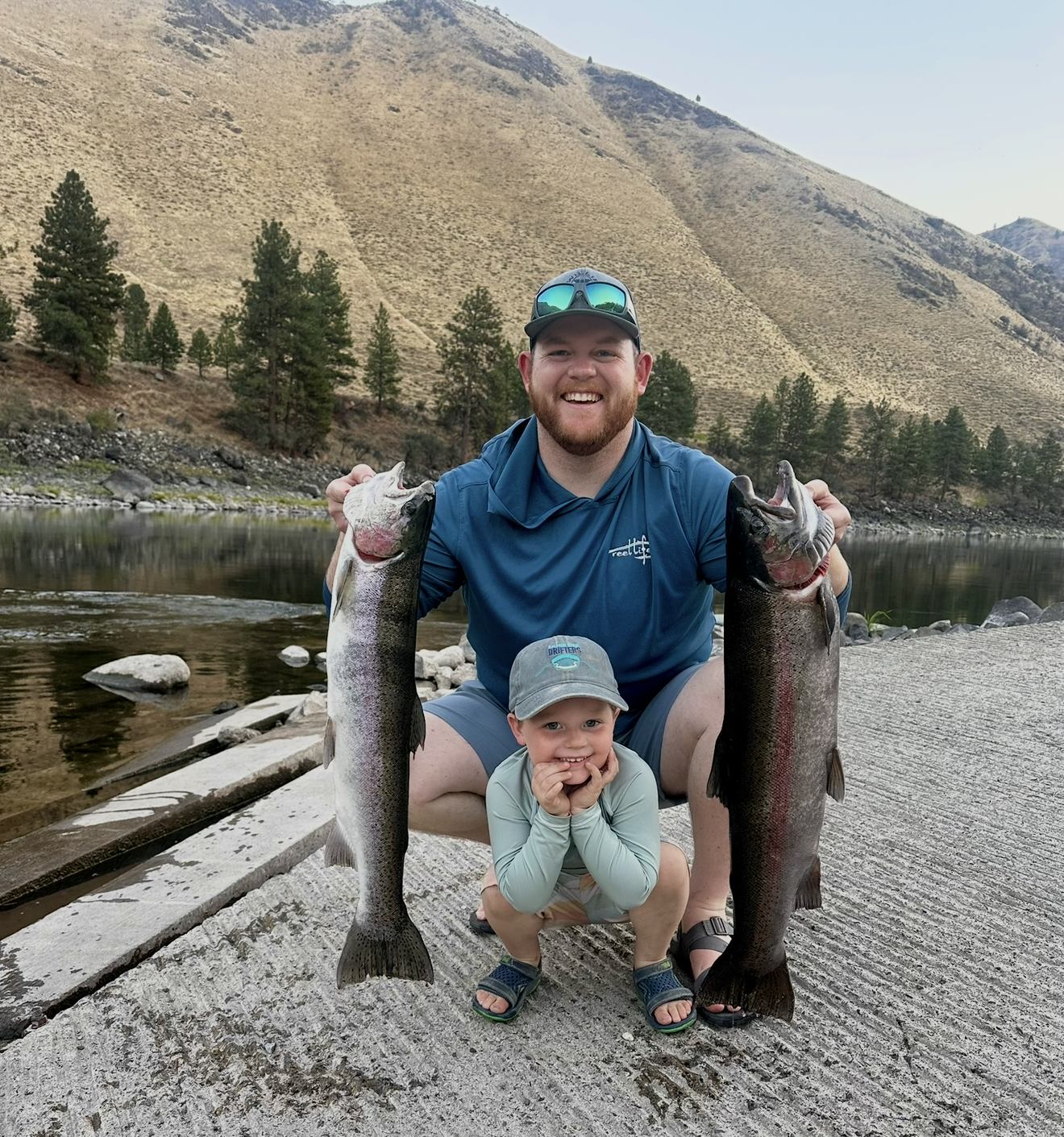 Steelhead fishing in early October is great for kids!