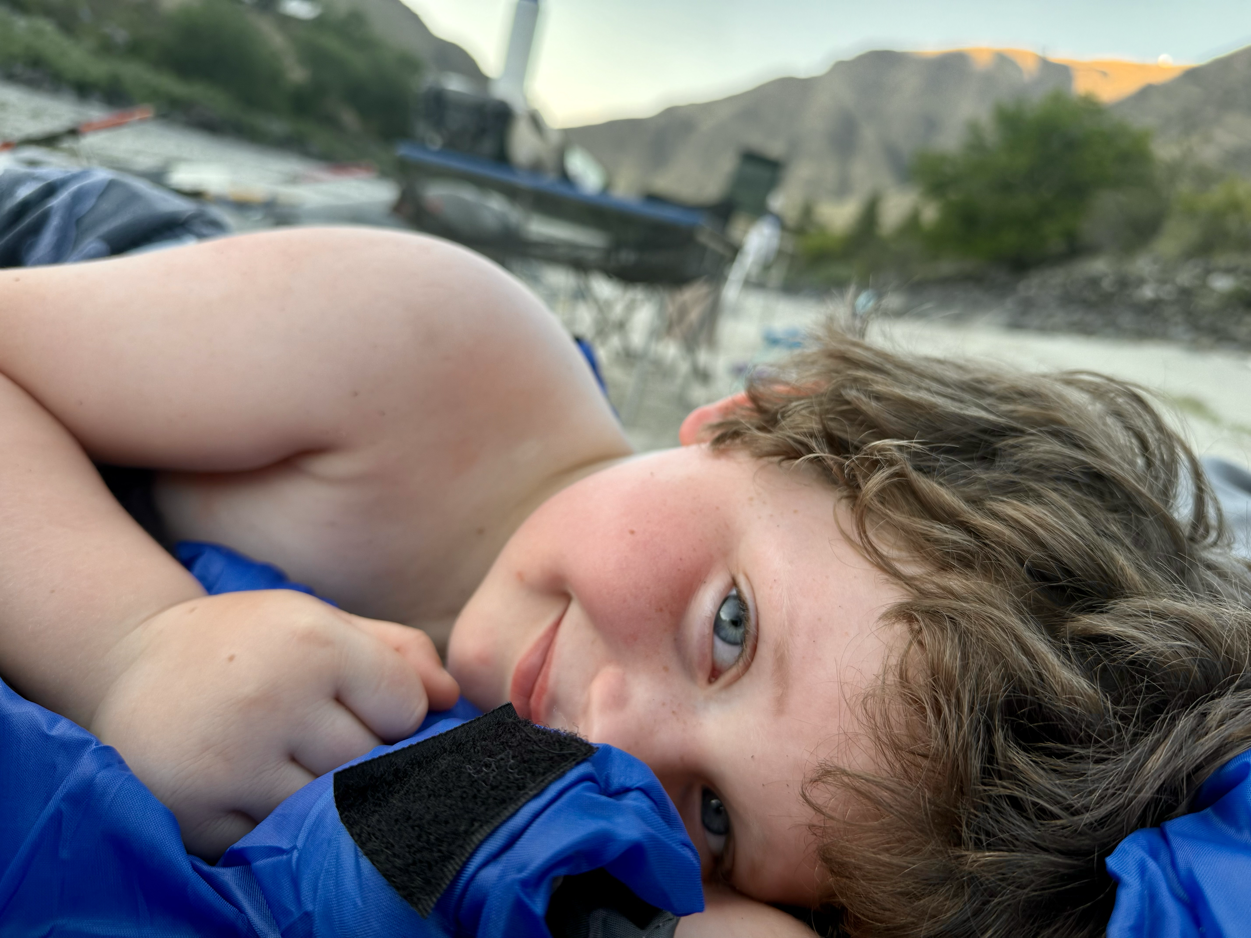 Sleeping on the river