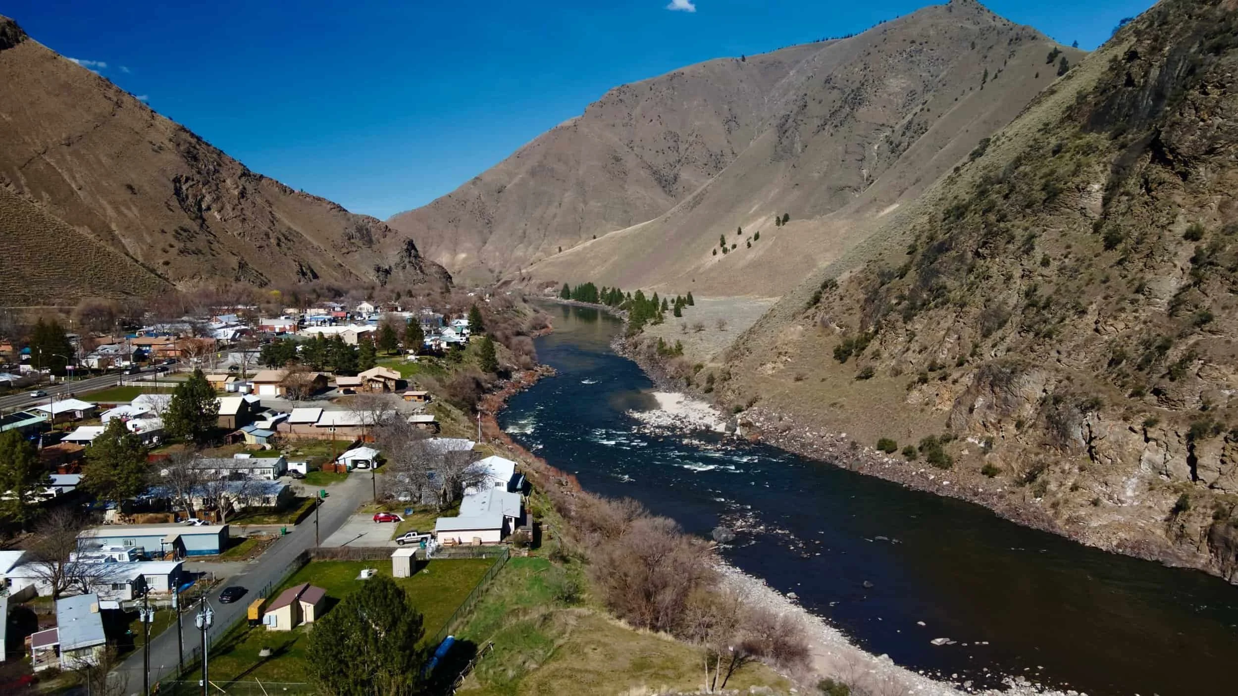 Aerial Image from Riggins, Idaho