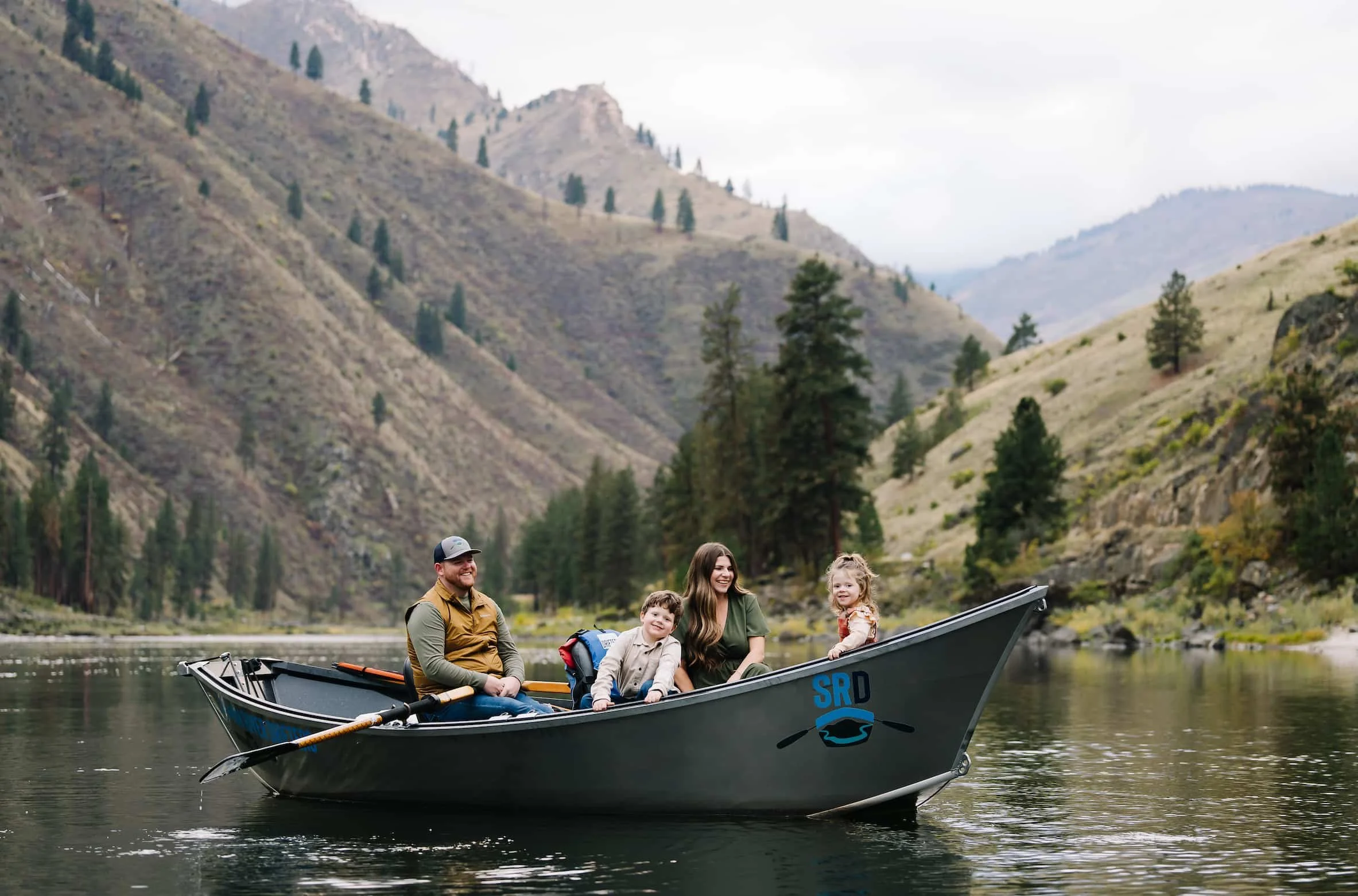 Salmon River Drifters Owners Fred & Lisa Taylor With Their Two Children