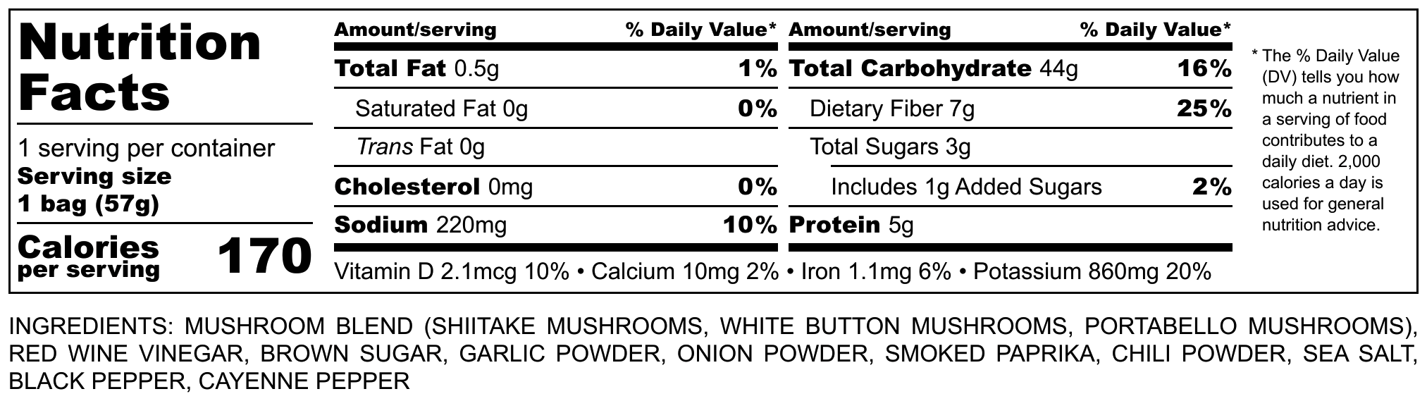 Barbecue Mushroom - Nutrition Label.png