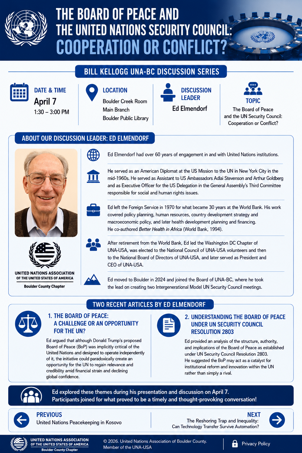 The Board of Peace and the United Nations Security Council: Cooperation or Conflict?