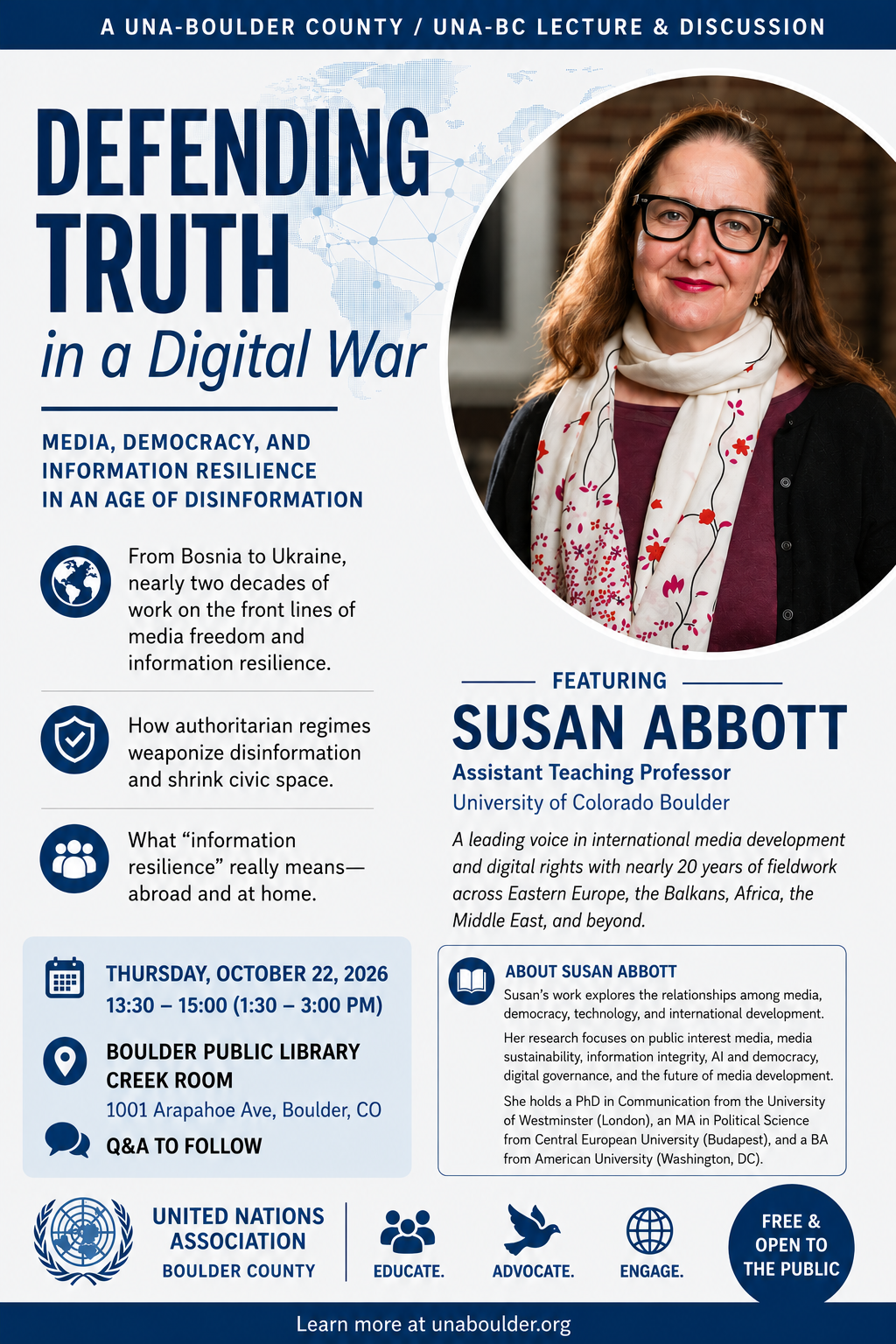 Can the World Defend Truth Fast Enough? Susan Abbott on Media, Democracy, and the Global Fight for Information Resilience