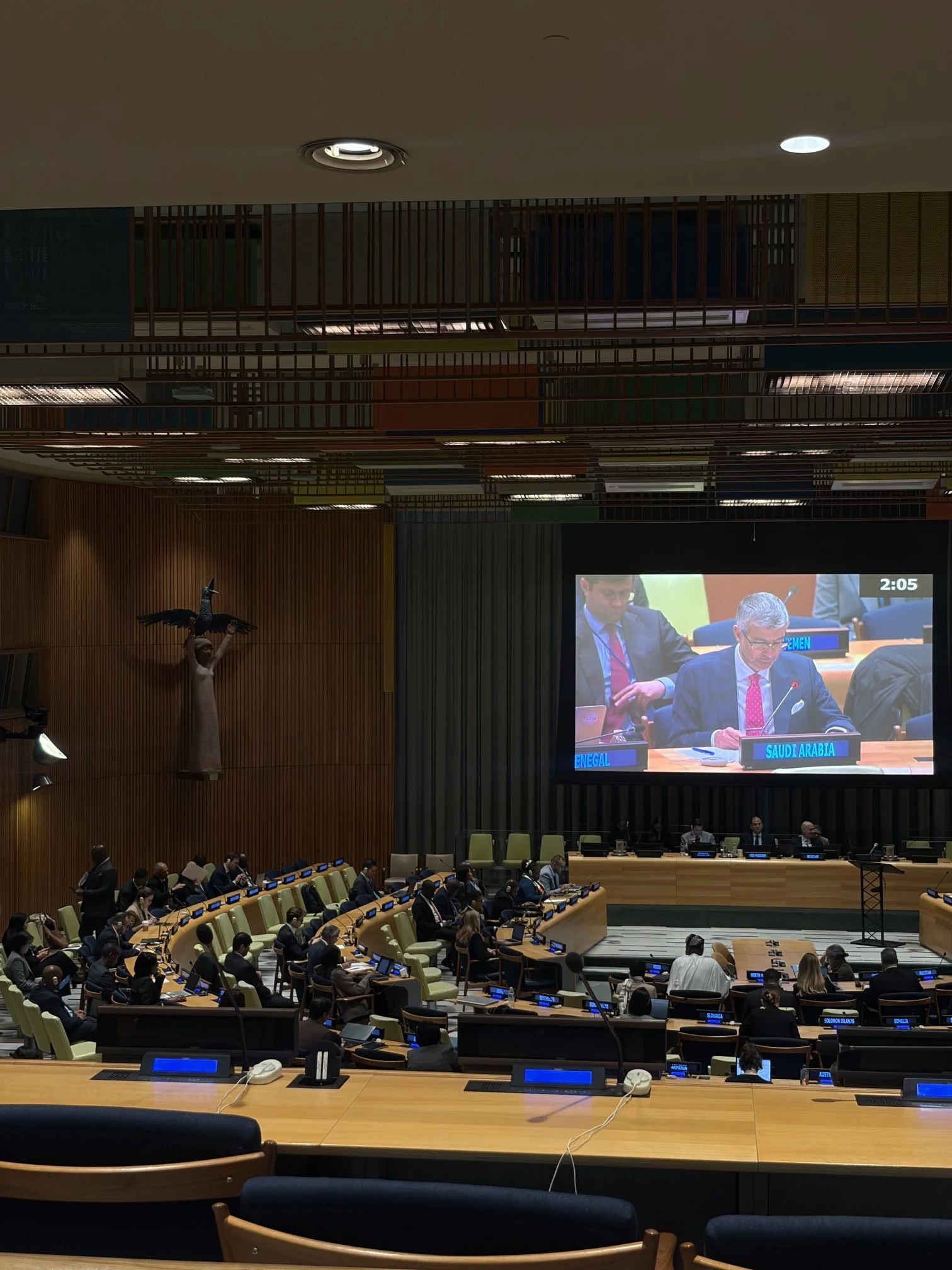 Attending the UN General Assembly Meeting on Nuclear Disarmament  