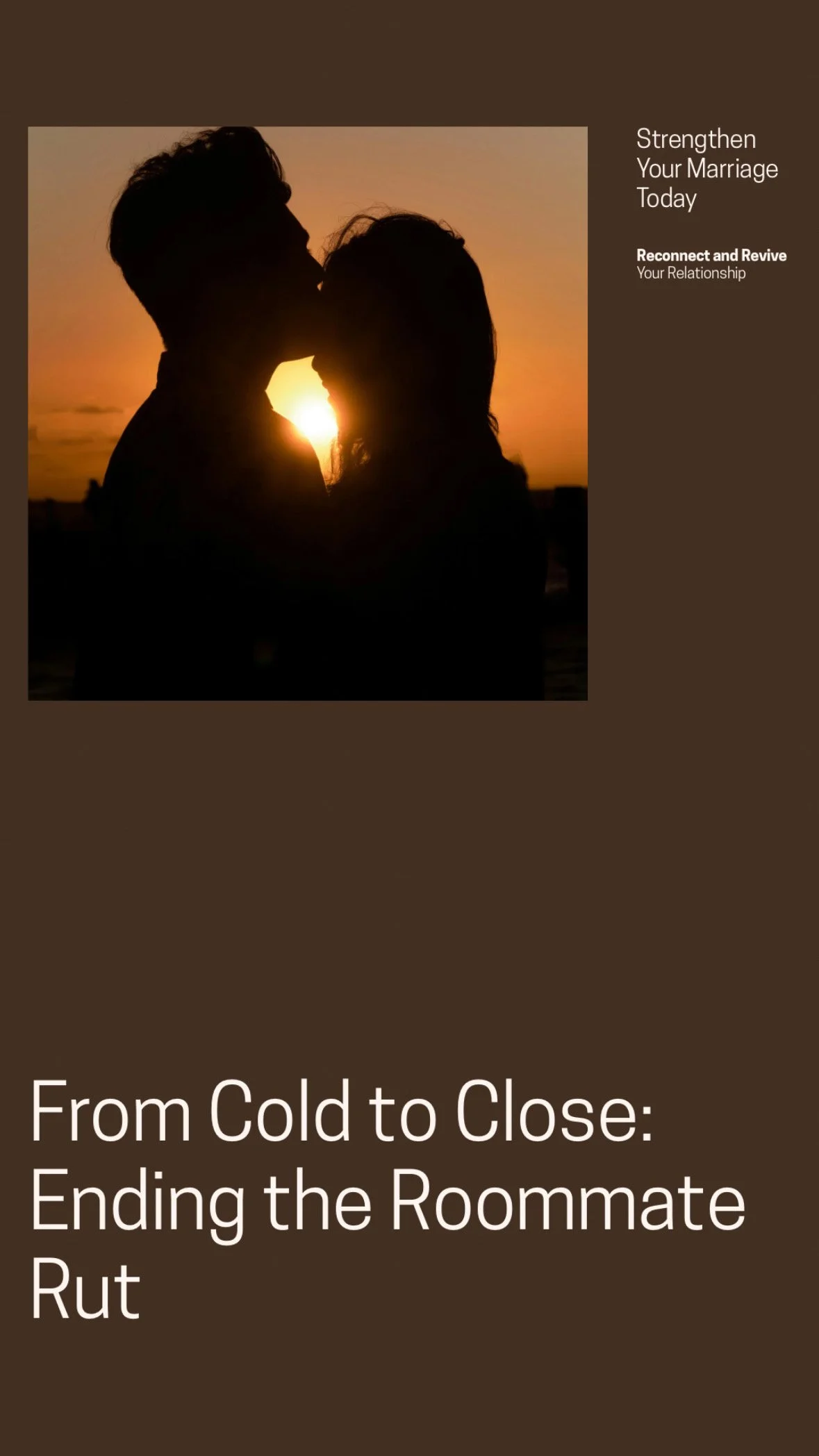 Feeling more like roommates than lovers?