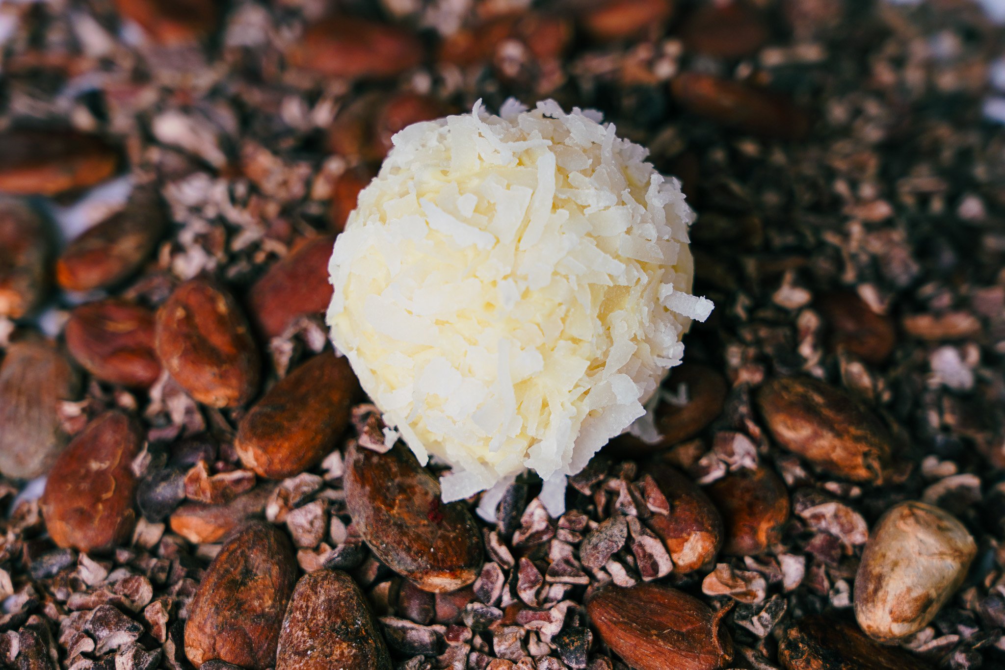 White Chocolate Coconut Rum Truffle