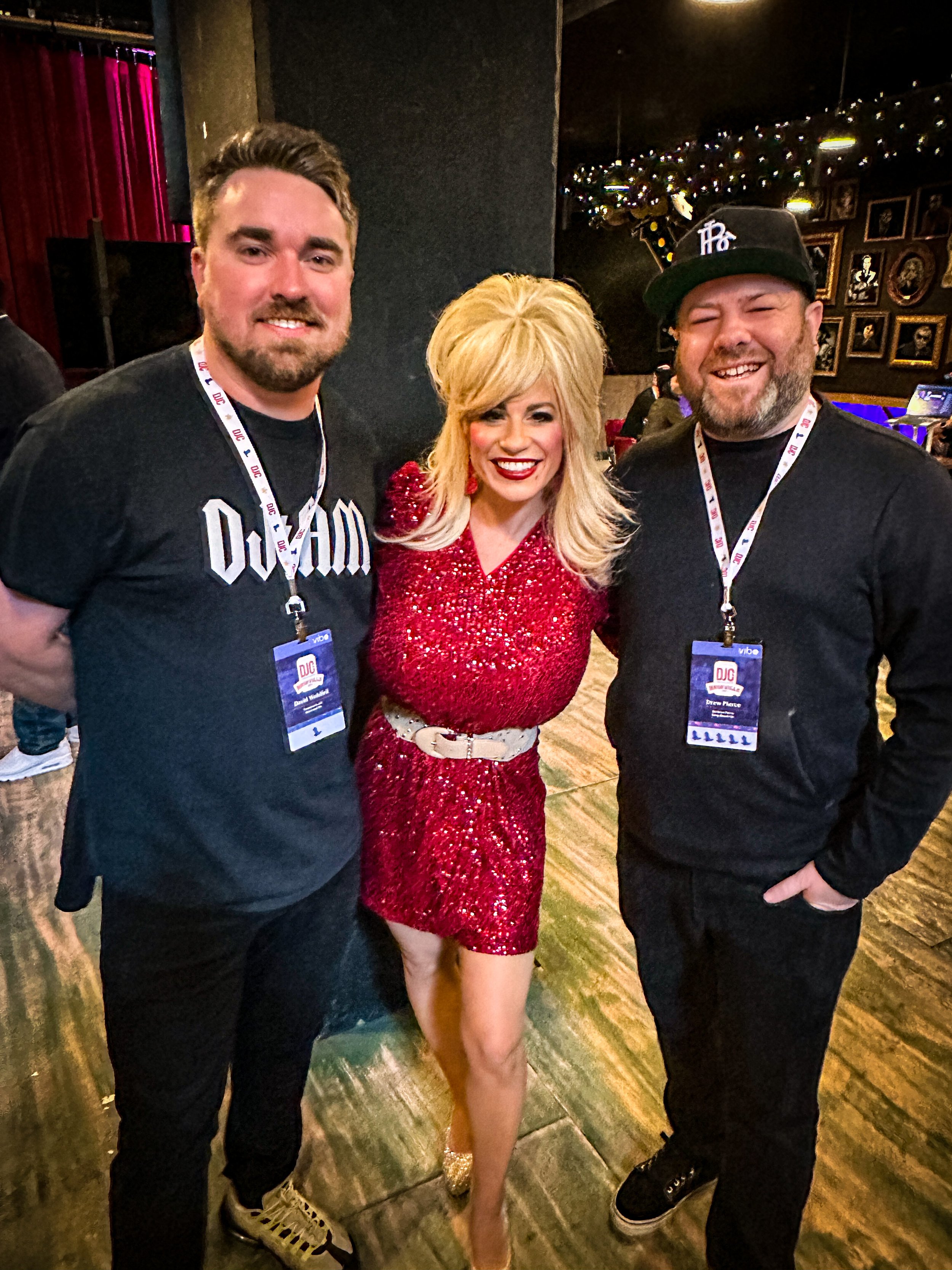 Fuse, Dolly Parton, and Drew Pierce, in Nashville