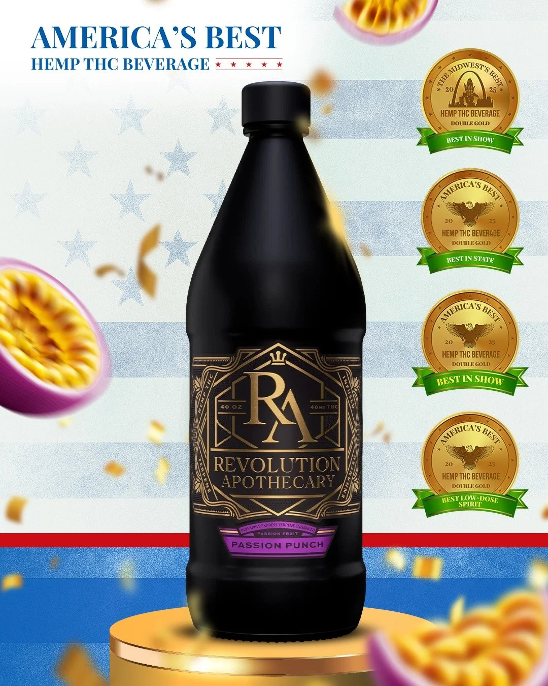 It&rsquo;s finally time to unveil the winners of our 2025 America&rsquo;s Best Hemp Beverage Awards! 🌿✨

Starting off with the overall winner of the entire competition &mdash; @revolution_apothecary! 🎉

Their Passion Punch took home FOUR awards thi