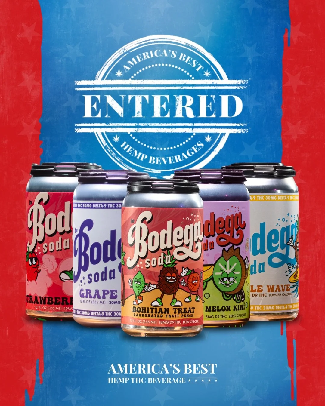 One brand. Eight bold entries. 🥤

@the_bodega_soda just entered the America&rsquo;s Best Hemp Beverage Awards with a stacked lineup of flavors! That&rsquo;s how you make an entrance. 🔥 

They&rsquo;re now competing for North Carolina&rsquo;s Best, 