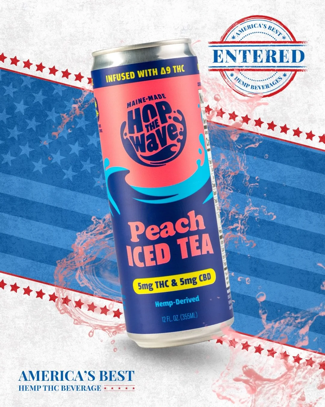A new wave of entries just rolled in! 🍹🌊 @drinkhopthewave has officially entered 4 flavors into the 2026 America&rsquo;s Best Hemp Beverage Awards:

🍑 Hop The Wave Peach Iced Tea 🍋 Hop The Wave Iced Tea &amp; Lemonade ☕️ Hop The Wave Espresso Mar
