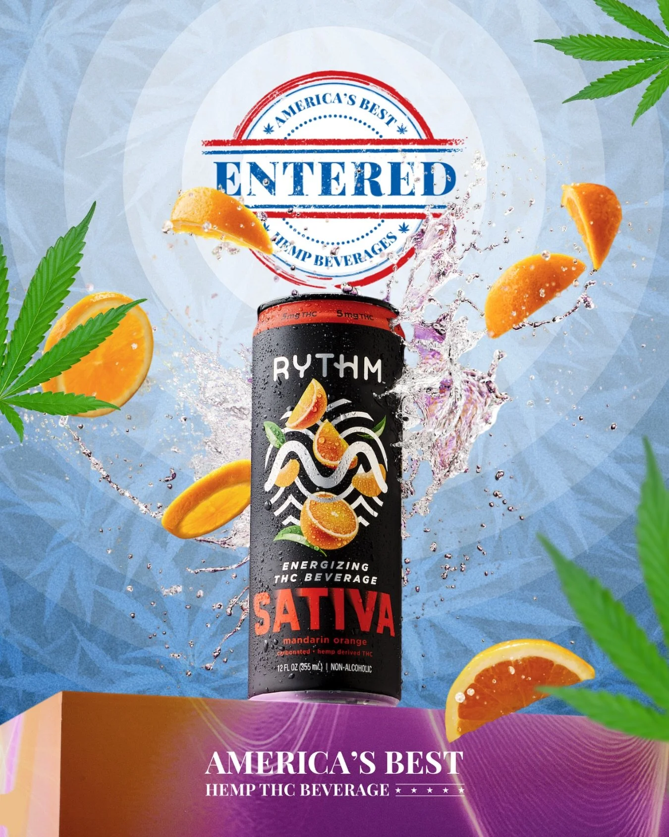 🍊✨ We&rsquo;re excited to welcome another standout brand to the competition! Please welcome @rythmdrinks 👏 

They&rsquo;ve officially entered the competition with TWO flavorful contenders:
🌴 RYTHM Kush Mango Pineapple 🍊 RYTHM Sativa Mandarin Oran