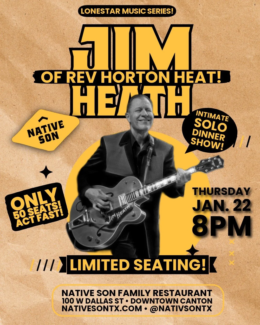 An Evening with Jim Heath of Rev Horton Heat