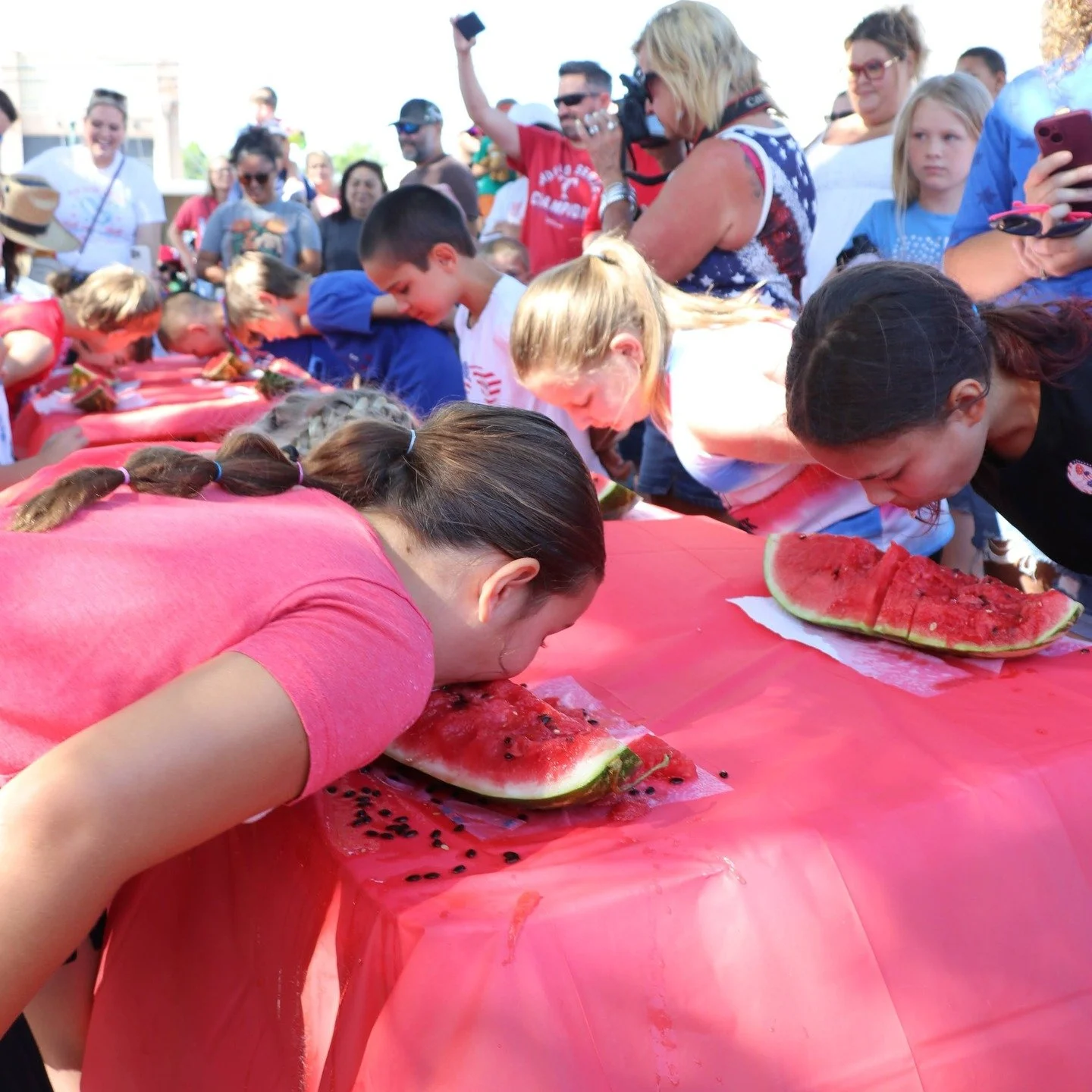 Get ready for the ultimate summer showdown! 🍉 Our annual Watermelon Eating Competition is returning this 4th of July, and trust us, it's a sight to behold. Witness the epic battle between human and melon as contestants go rind-to-rind for glory!

Wh