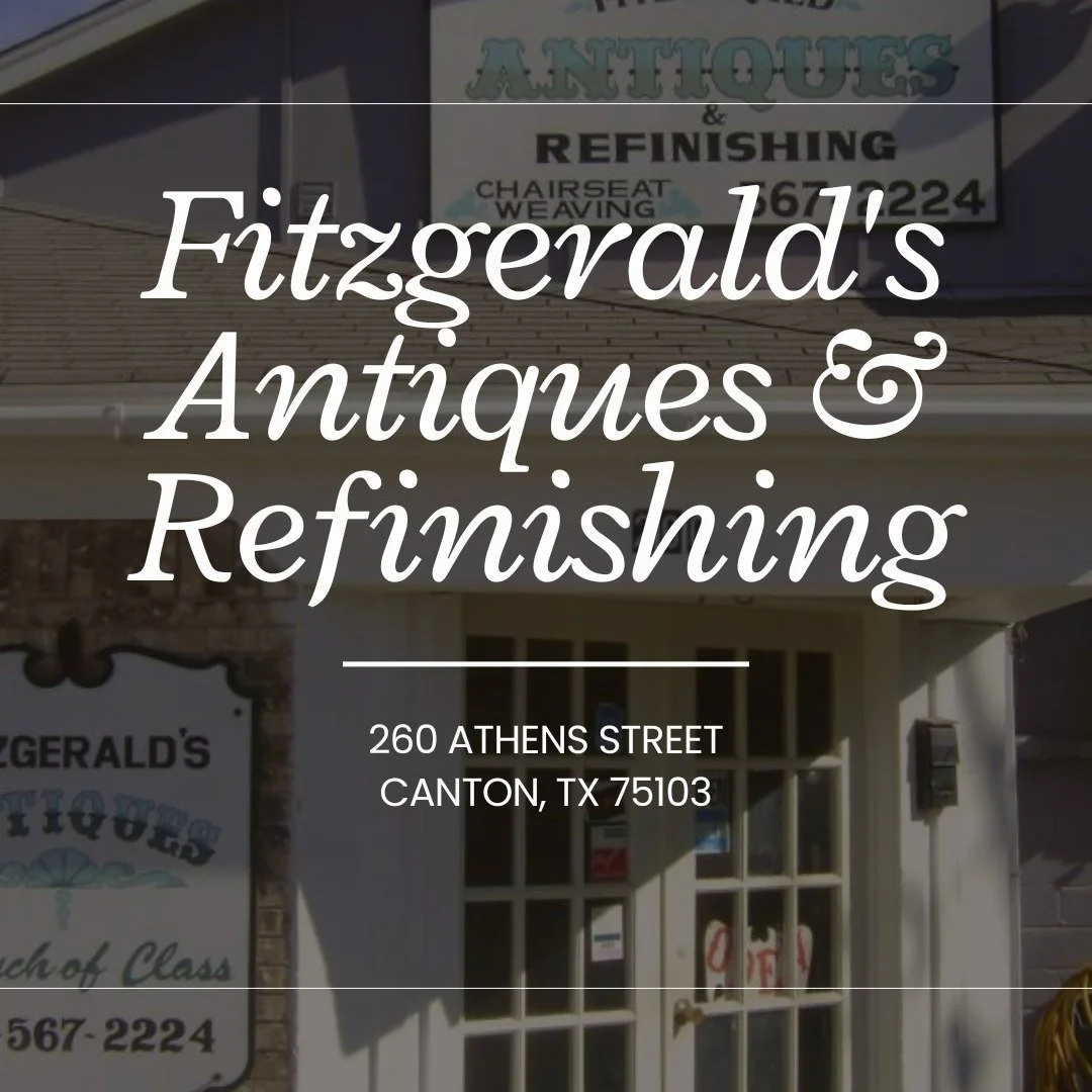 🪑 Got a piece of furniture with a little too much character?

Fitzgerald's Antiques &amp; Refinishing in downtown Canton can help! Mr. Fitzgerald brings years of skill to every project, whether it's a scratched tabletop, a wobbly chair, or a sofa th