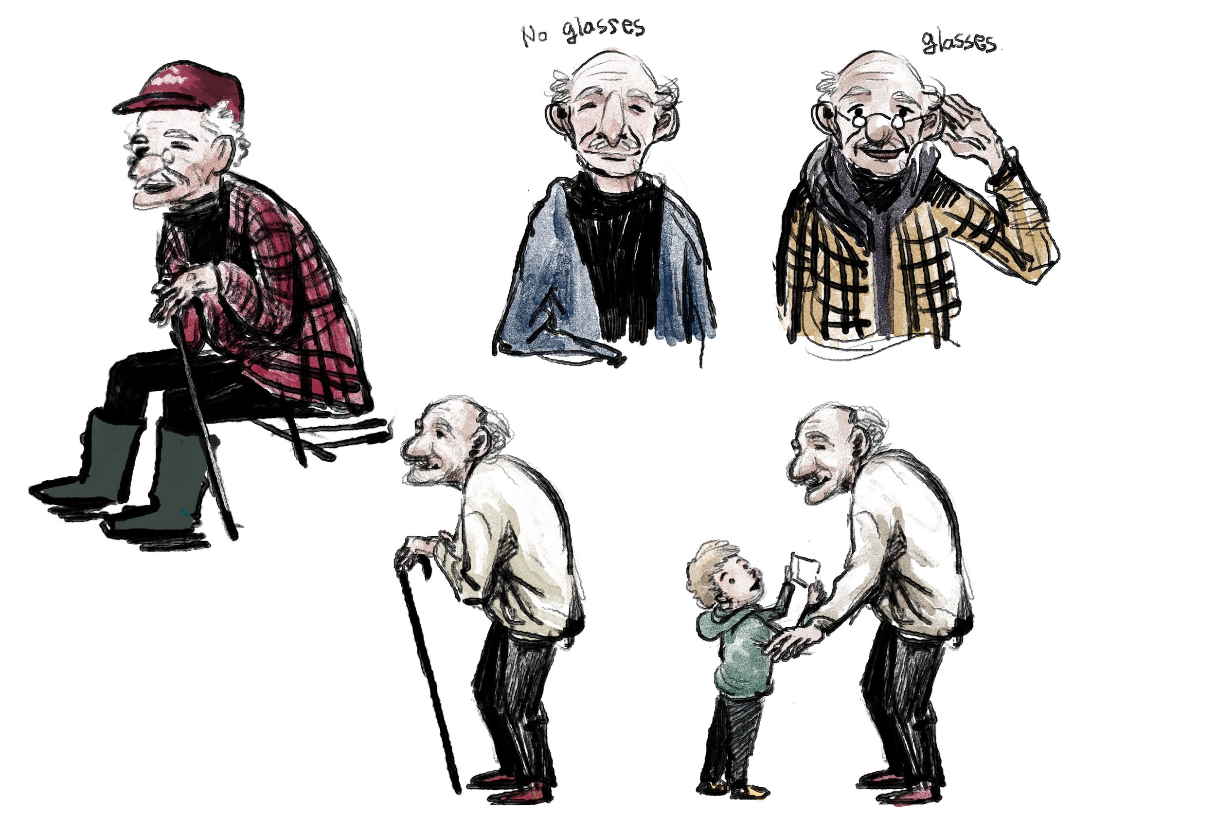 Children's book initial concept illustration