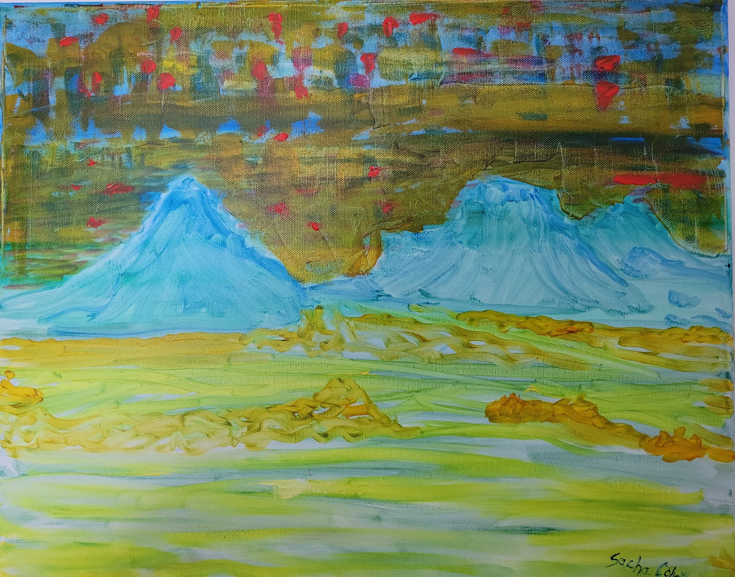 Cosmic Jewells, oil on canvas, 2025
16x20x0.75