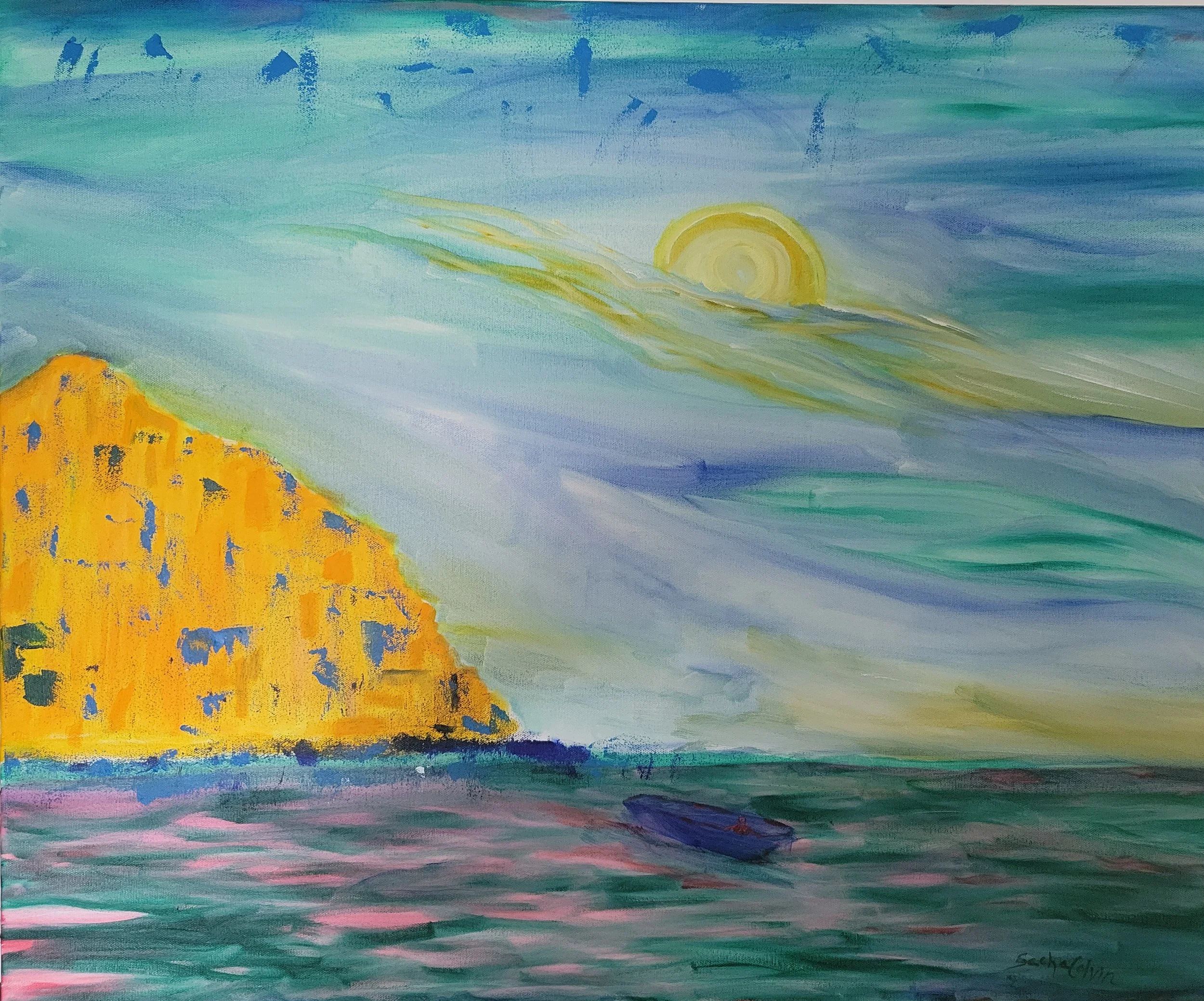 Boat of Wonder, 24x30x1.75, oil on canvas, 2025