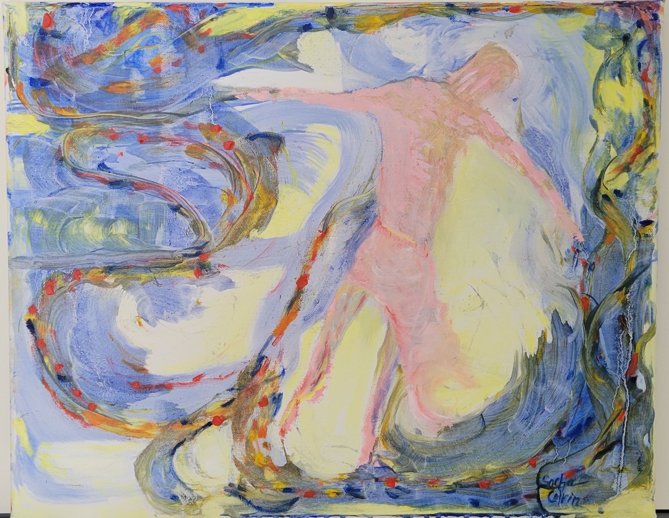 The Swirl of Memory II, 2026, Oil on canvas, 16x20x0.375