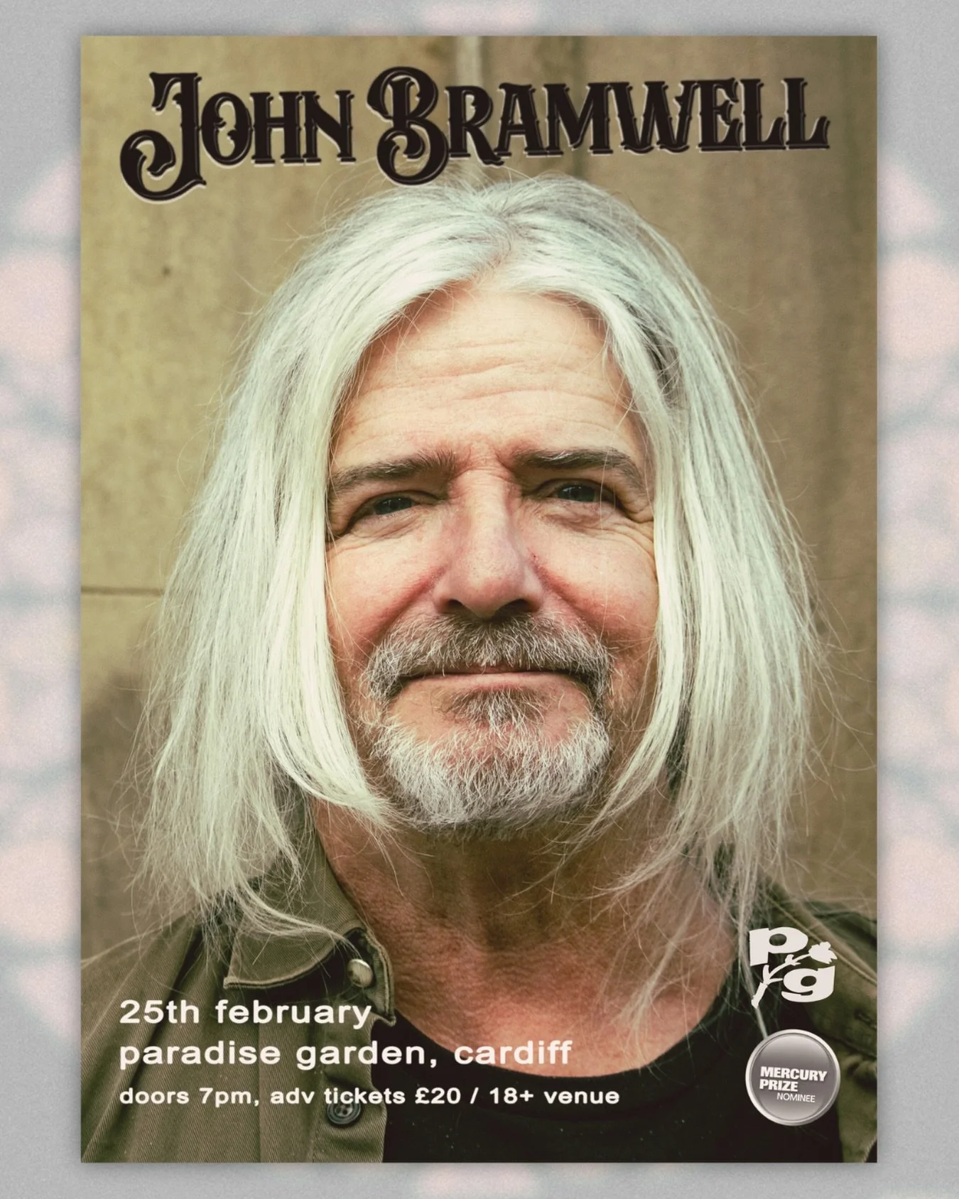 Tickets running low! 

We look forward to @john_bramwell1 of @iamklootclub joining us at PG on Wednesday 25th February for an intimate, extended set ✨