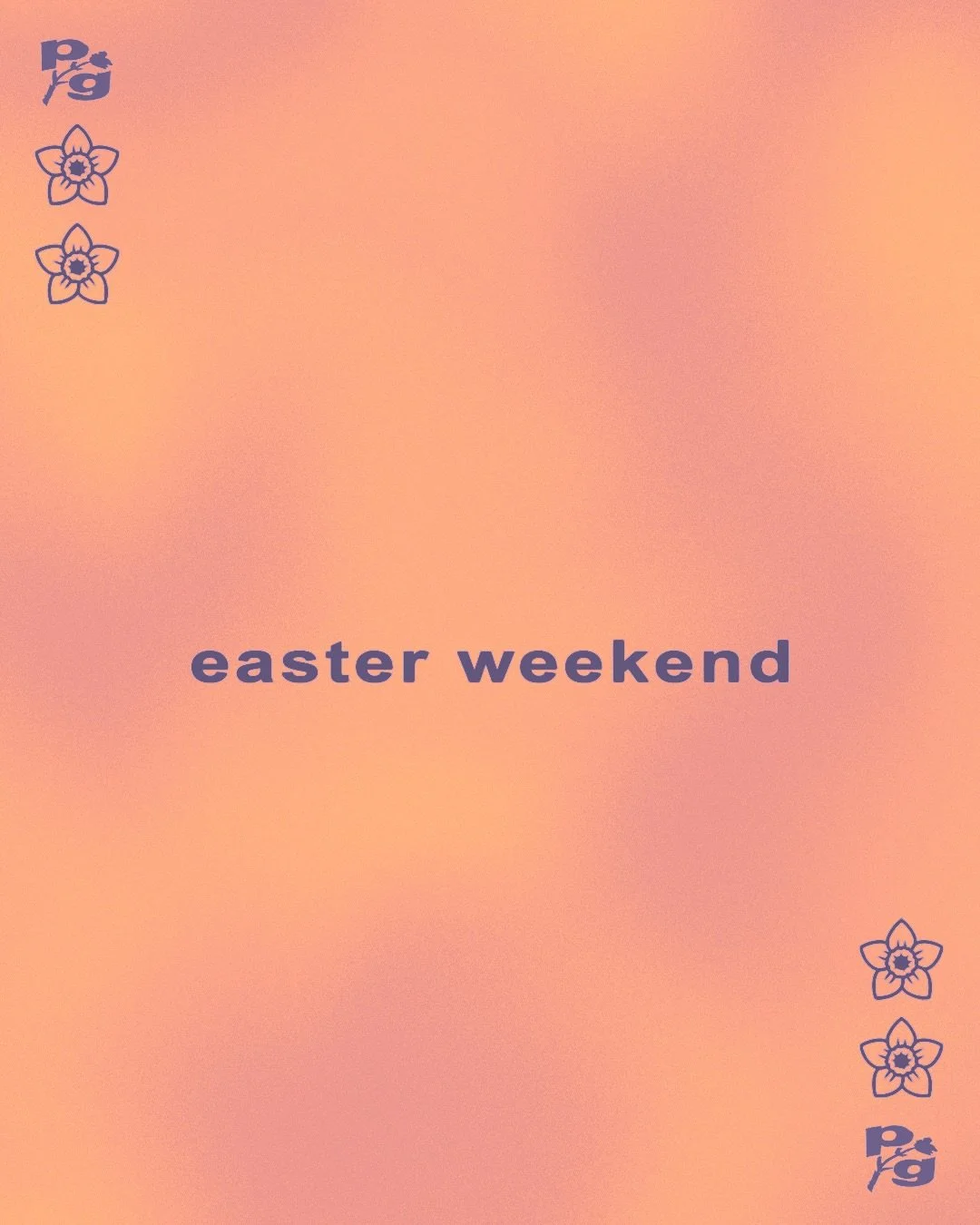 Your Easter Weekend fix at PG! 🌼✨

We&rsquo;ve got @_sarah_sweeney curating an evening of friends on the decks for Good Friday - expect soul, house, disco and boogie 🧡 then we team up with @umoja_musicandevents for an evening of amazing live music 