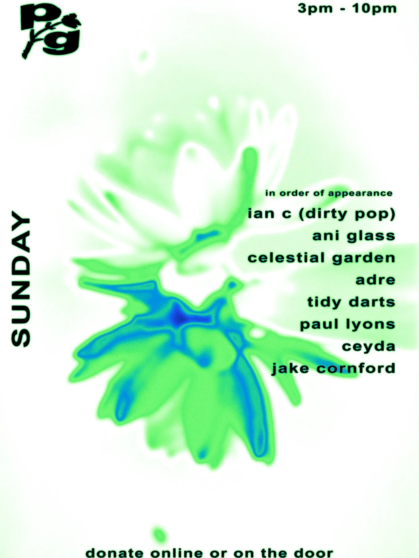 Day three of the fundraiser weekend 🧡

Join us for a more relaxed party to finish the weekend with another stacked line up. We&rsquo;ll be kicking off a bit earlier at 3pm with the wonderful @dirtypopian out in the garden 🌞🌿

And the Modelo garden
