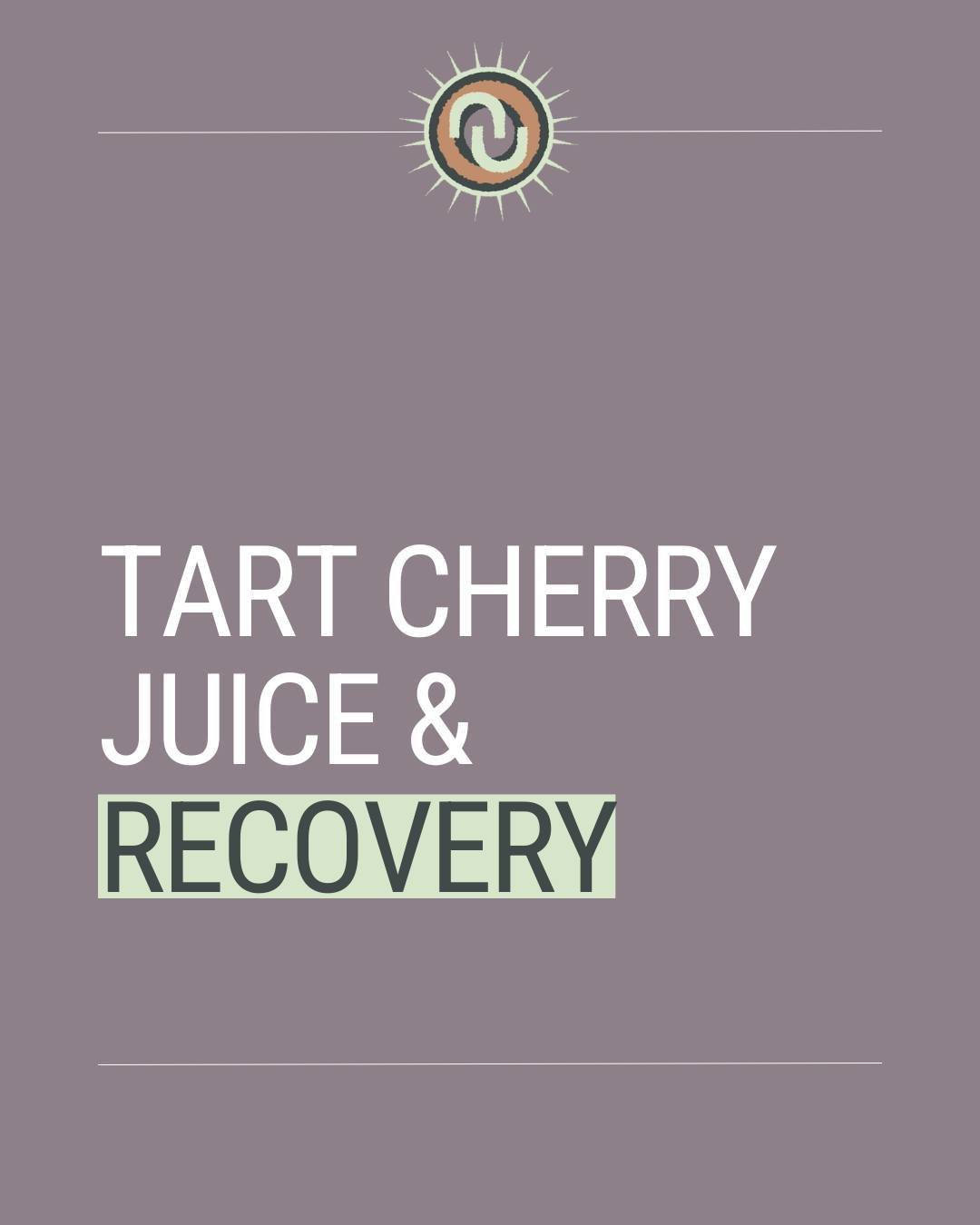 What's the deal with tart cherry juice? ⁠
⁠
I'm so glad that you asked because...⁠
⁠
Research has shown that the anthocyanins in tart cherry juice ⁠
➖aid muscle recovery⁠
➖minimize damage⁠
➖reduce inflammation. ⁠
⁠
Bonus: Its melatonin content can al