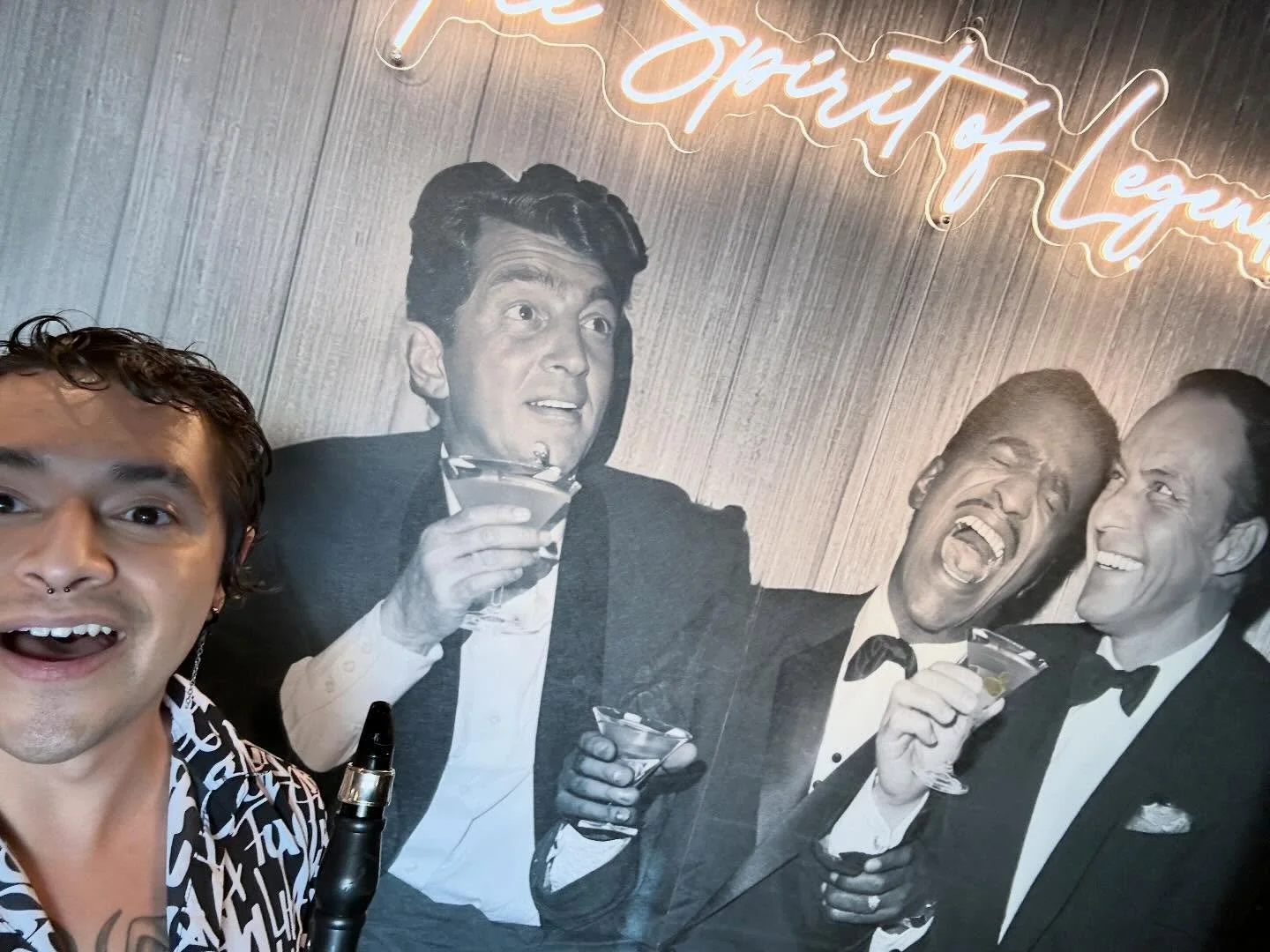 Post-recording photo and some shots from @lasvegasdistillery with friends 

Playing with @ericmarienthalmusic was incredible 
Playing with my friends was even more incredibler 

#lasvegasmusic #lasvegasjazz